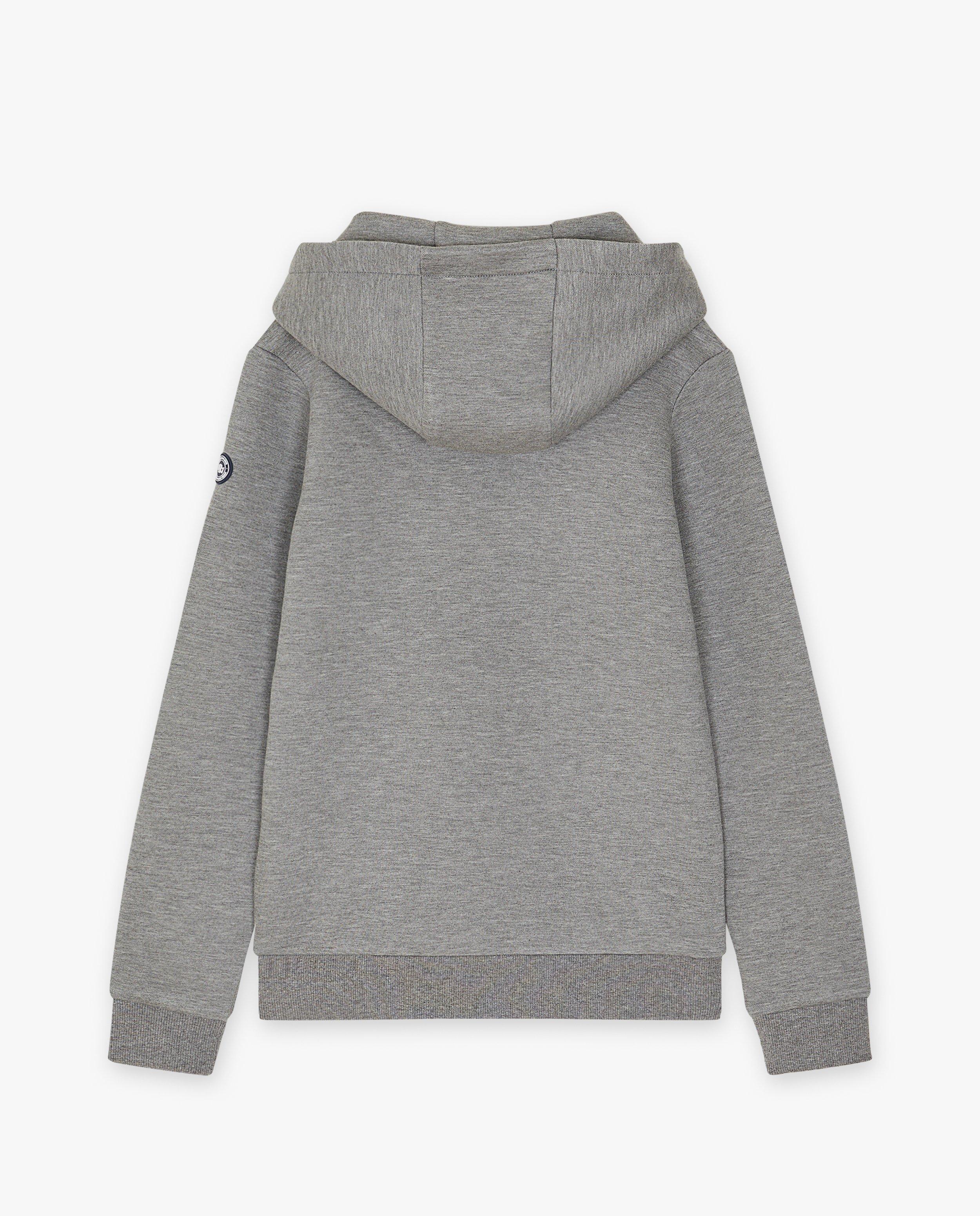 Sweaters - Grijze hoodie met opschrift