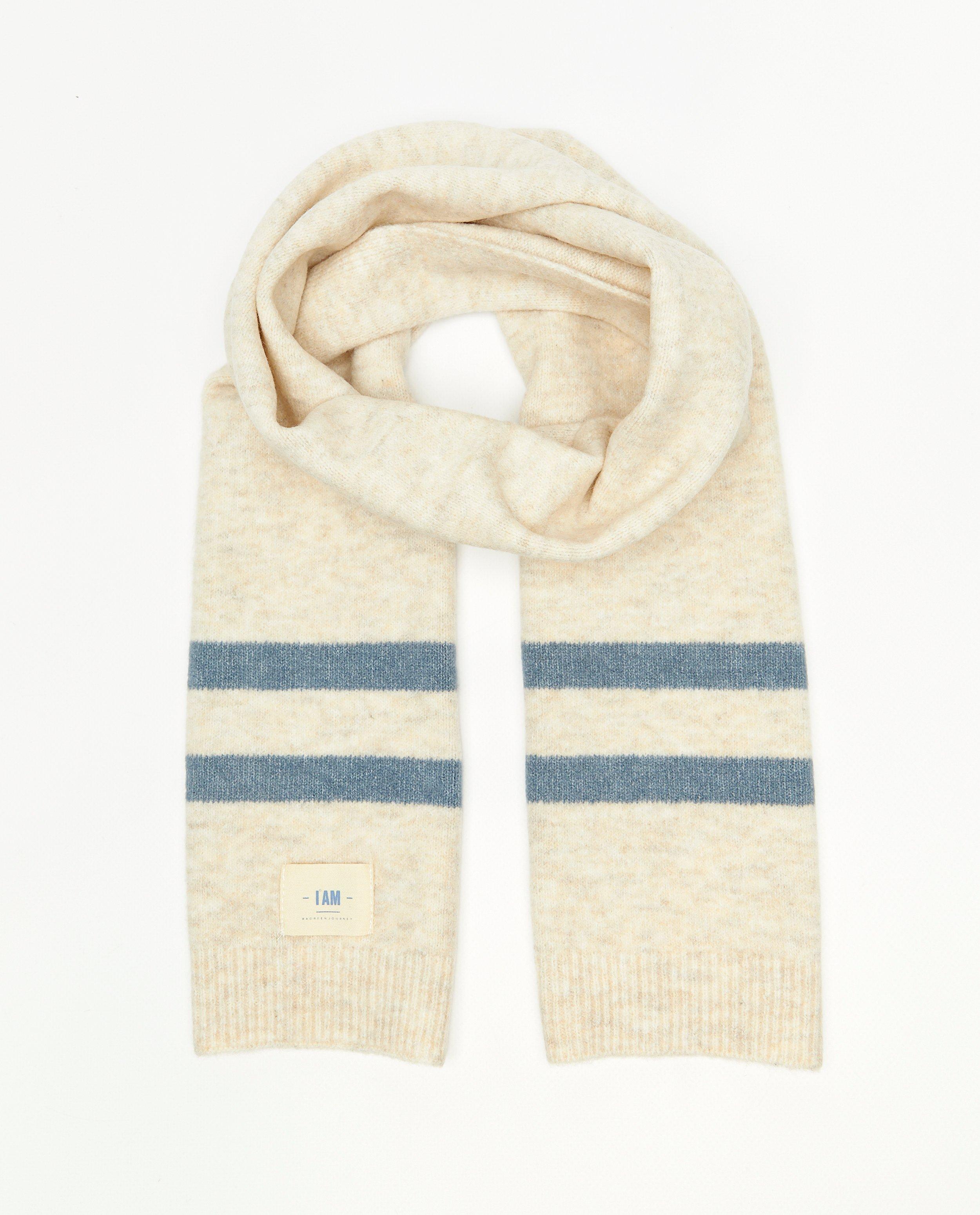 Écharpe beige rayée, 7-14 ans - null - I AM