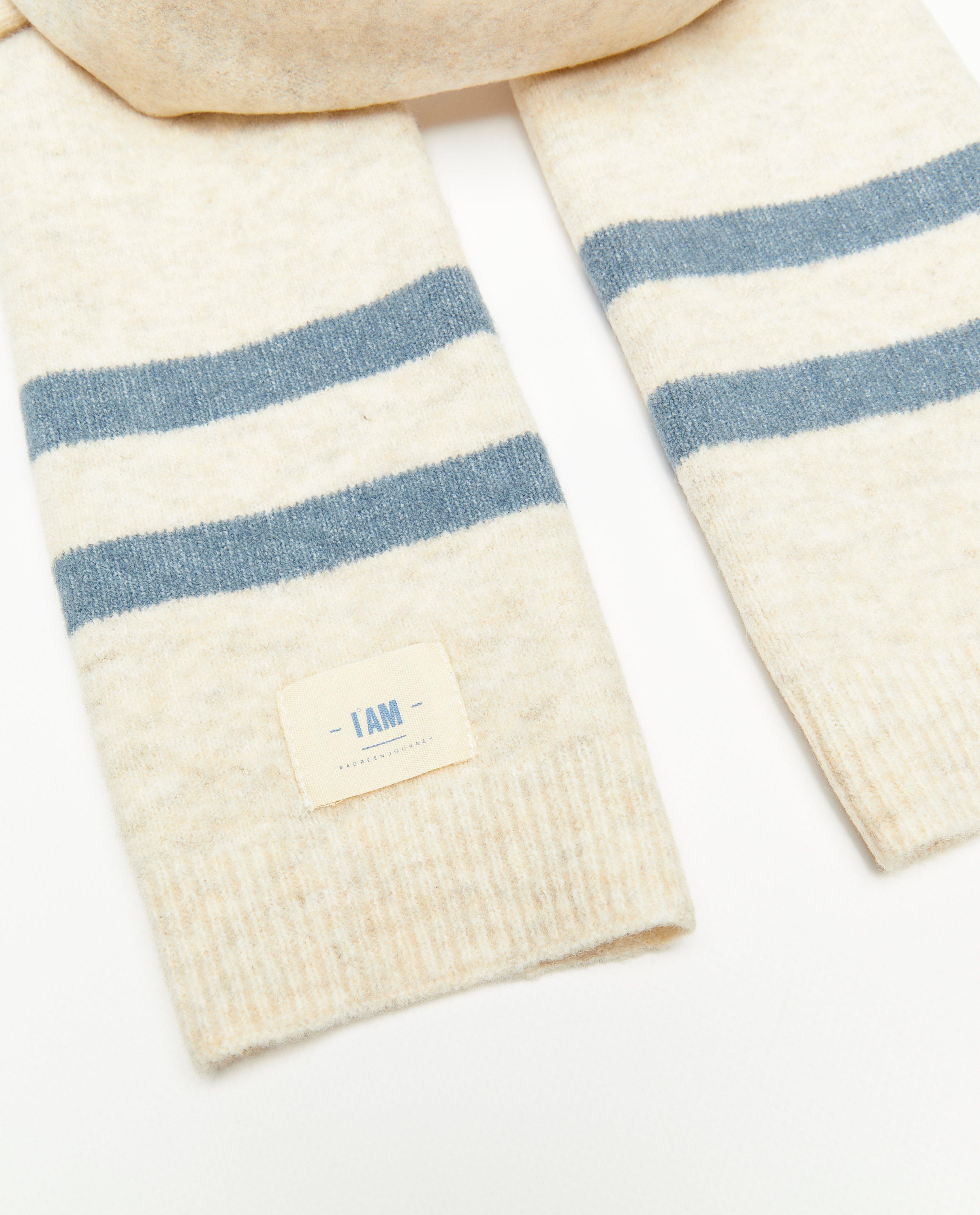 Beige sjaal met strepen, 7-14 jaar - Product Detail - lichtbruin - afbeelding nummer 2