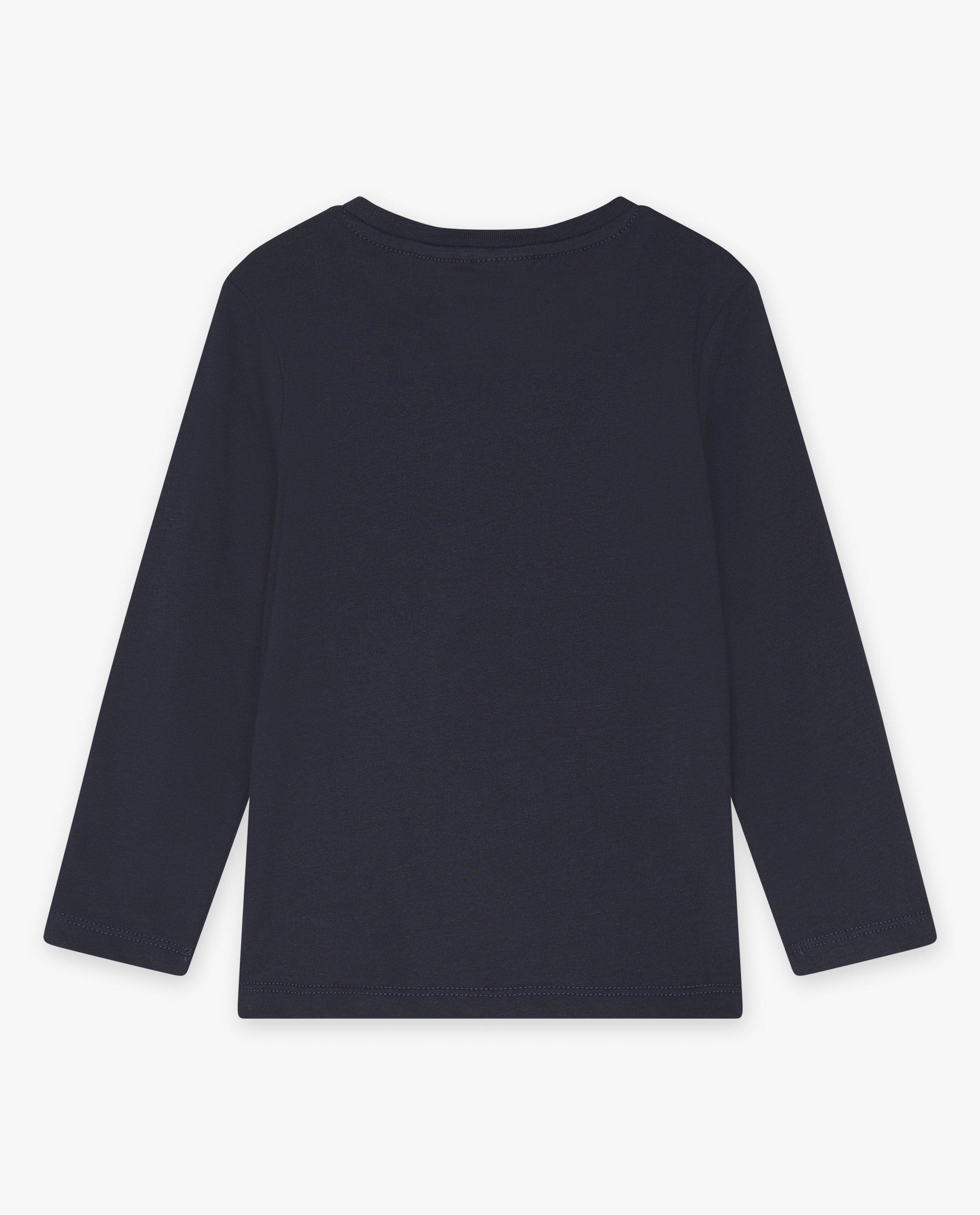 T-shirts - T-shirt bleu foncé à manches longues