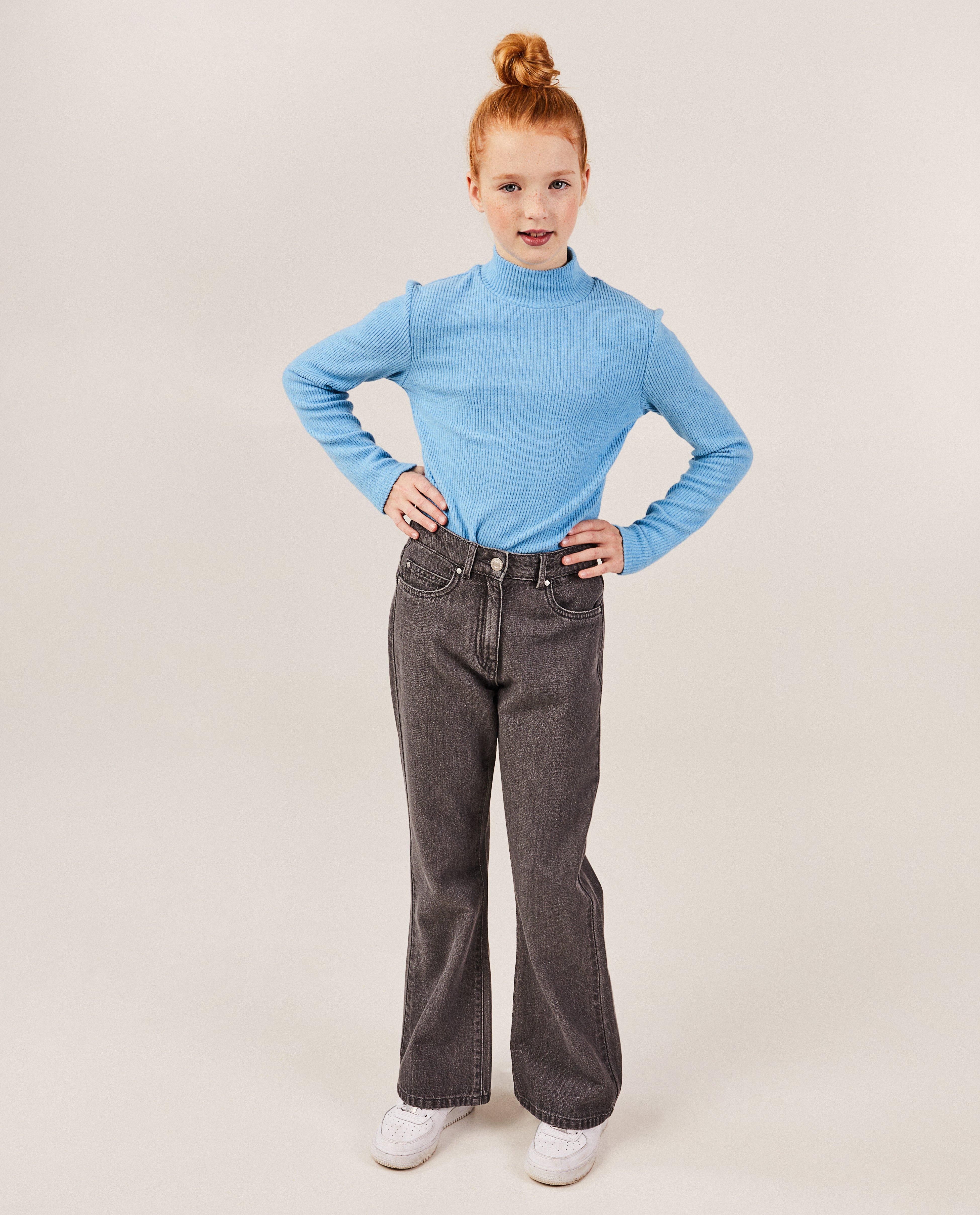 Jeans - Grijze jeans, bootcut fit