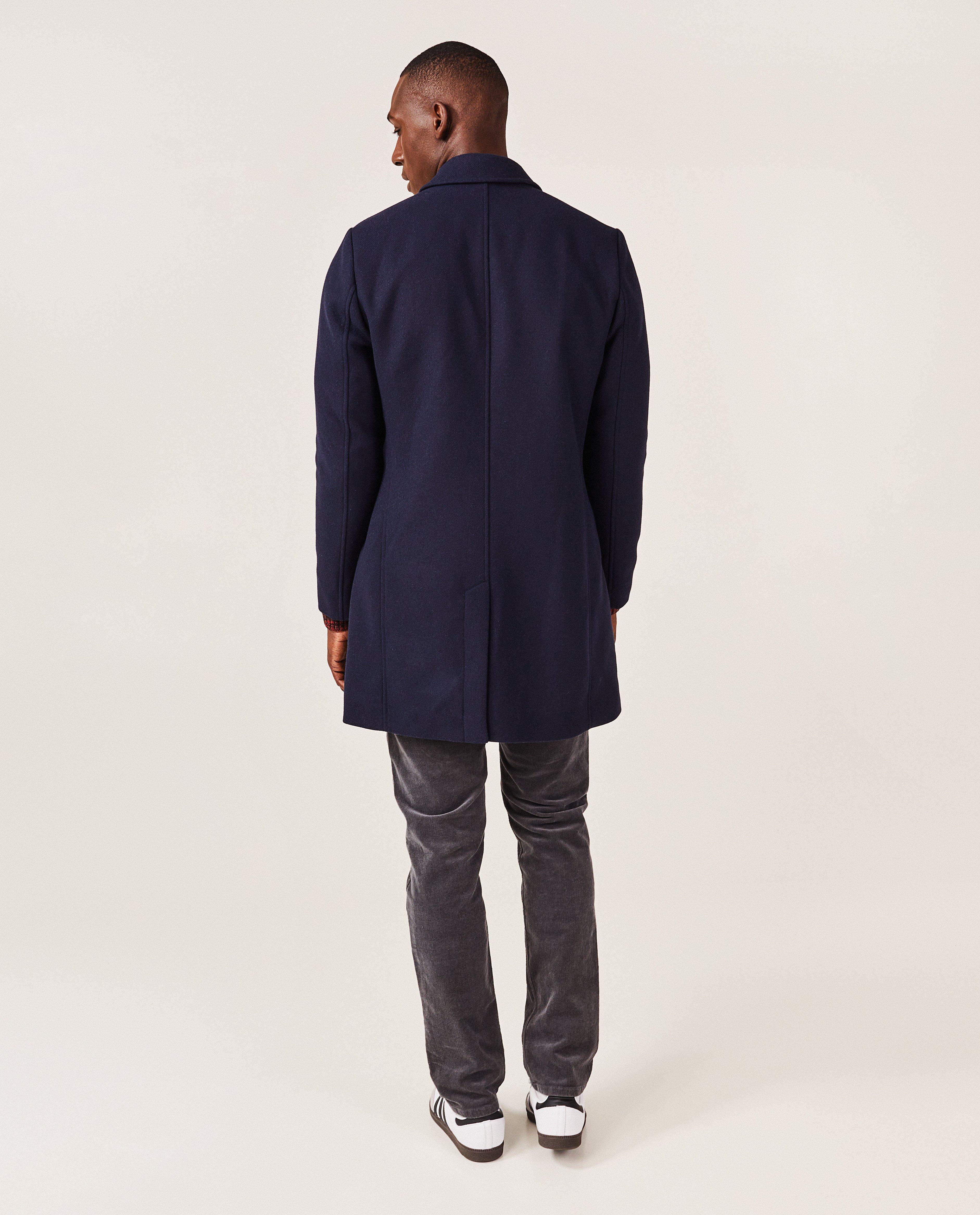 Manteaux - Veste bleu foncé en laine mélangée