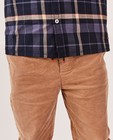Pantalons - Pantalon brun en velours côtelé