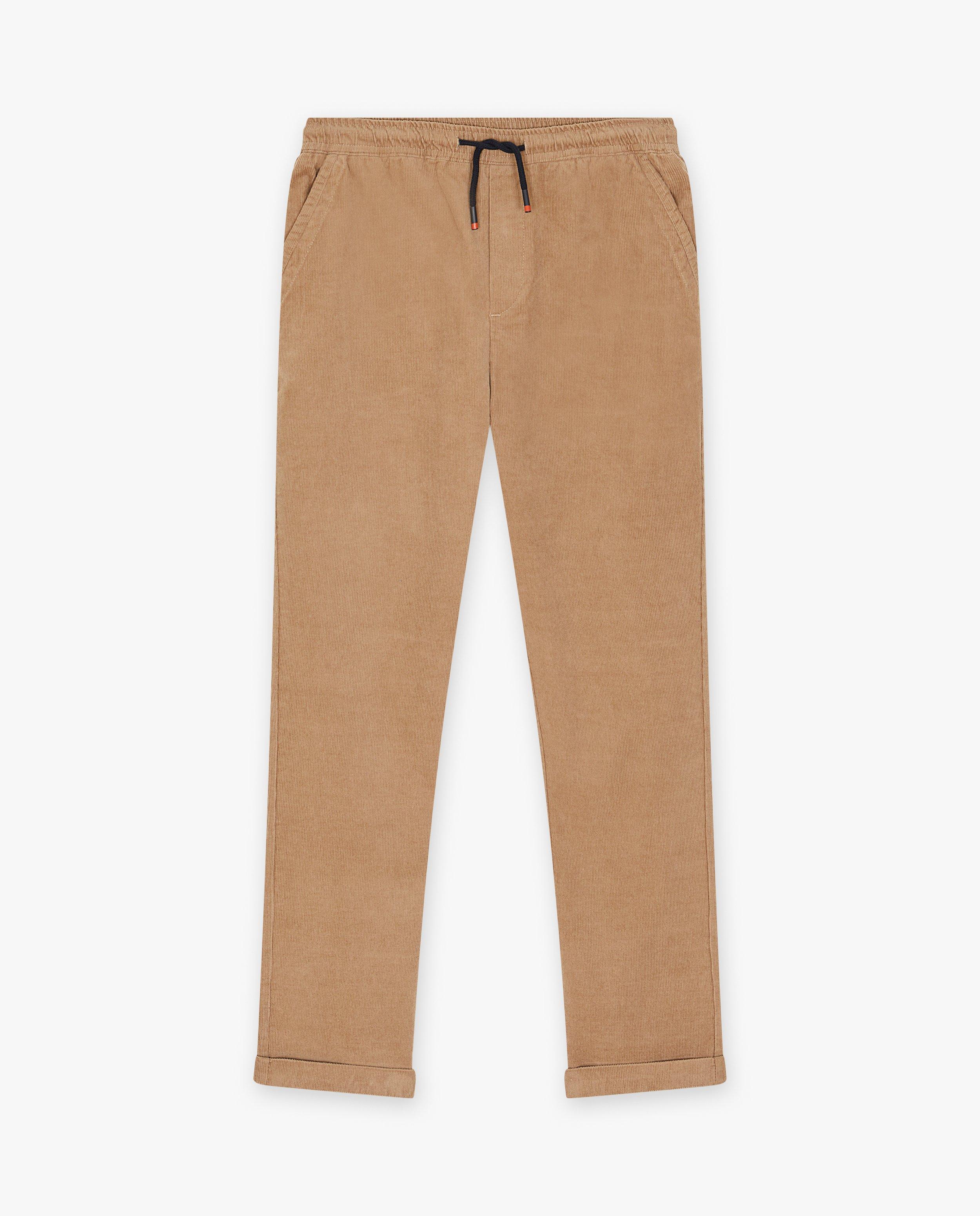 Broeken - Bruine broek van ribfluweel