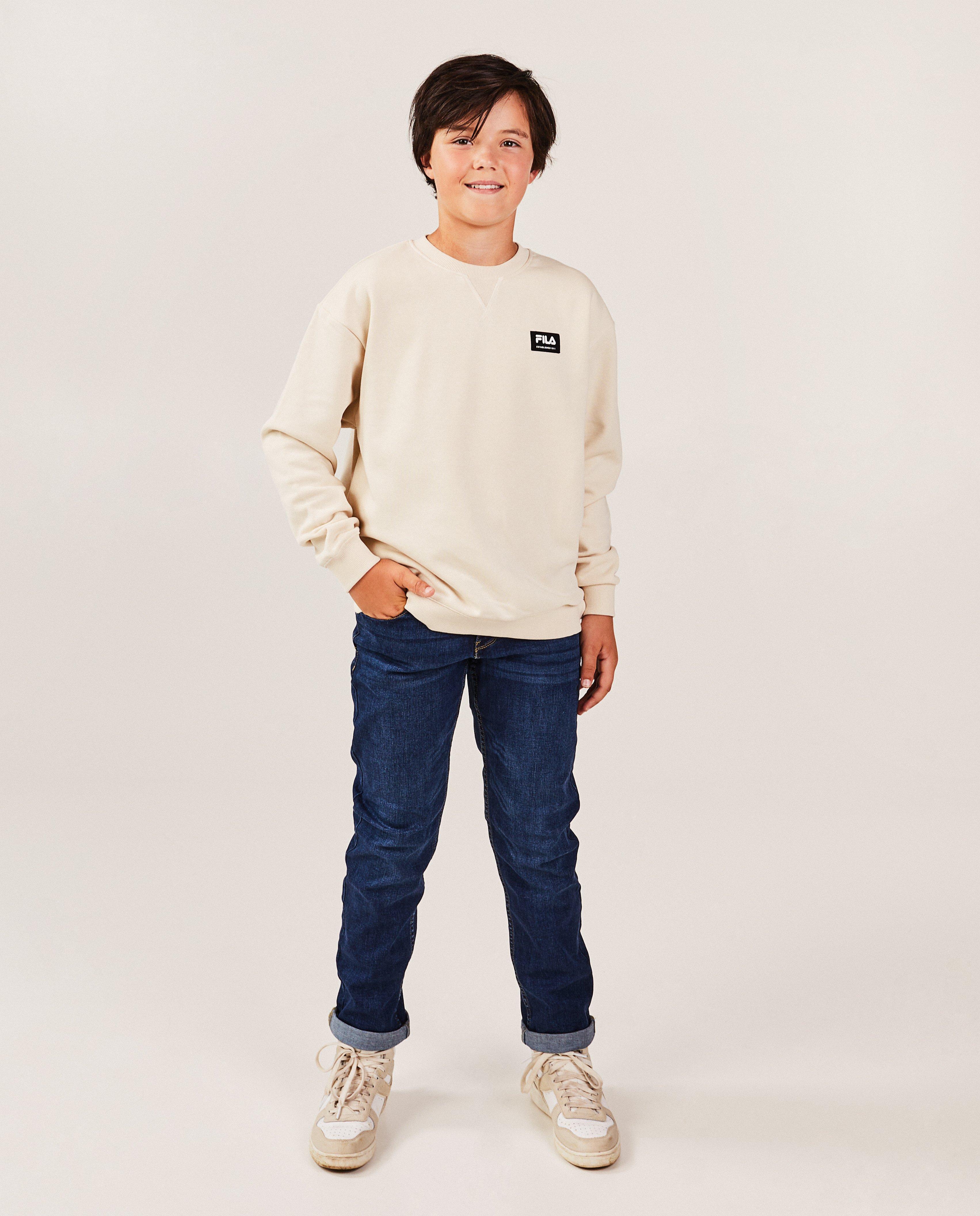 Beige sweater met opschrift - null - Fila