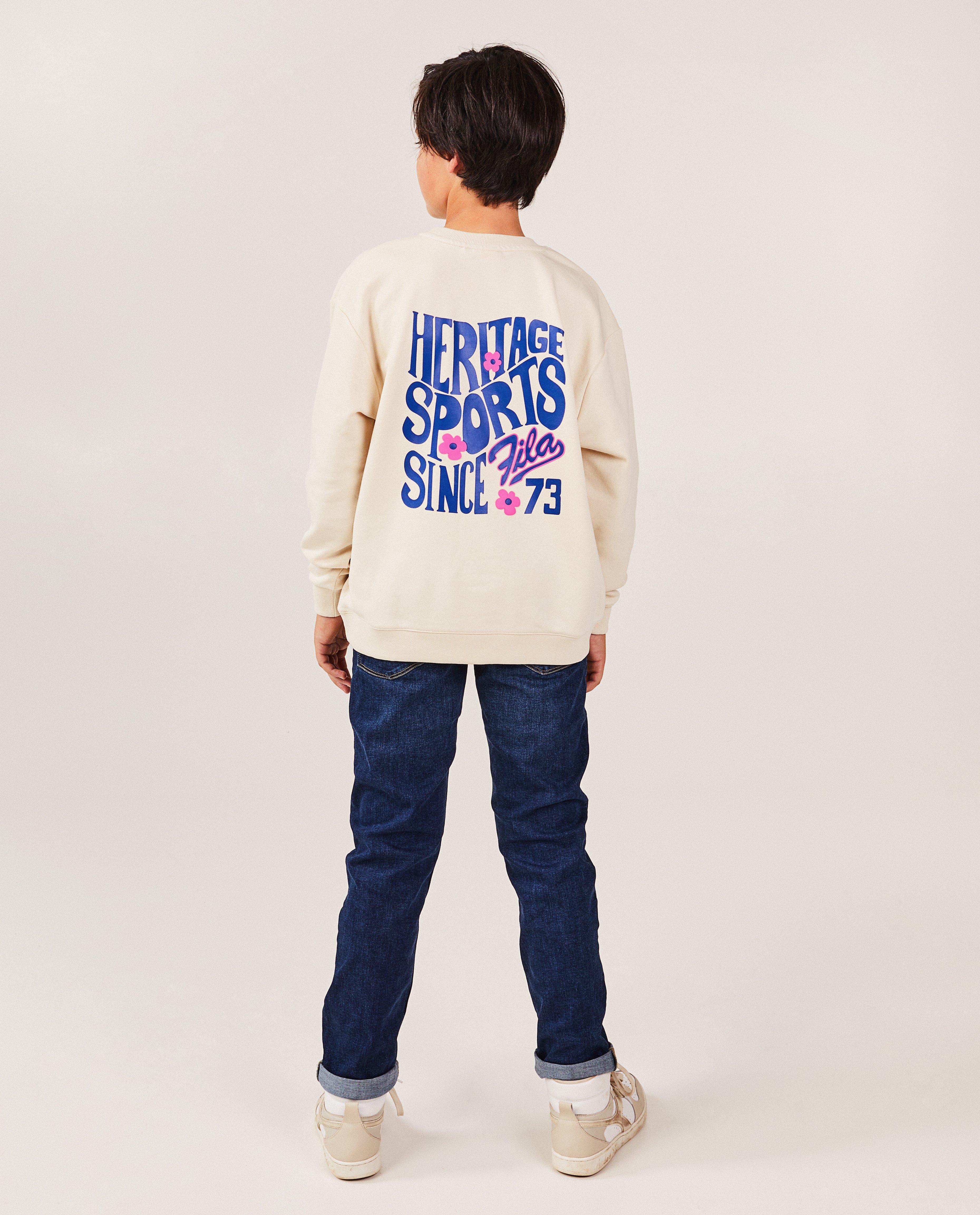Sweaters - Beige sweater met opschrift