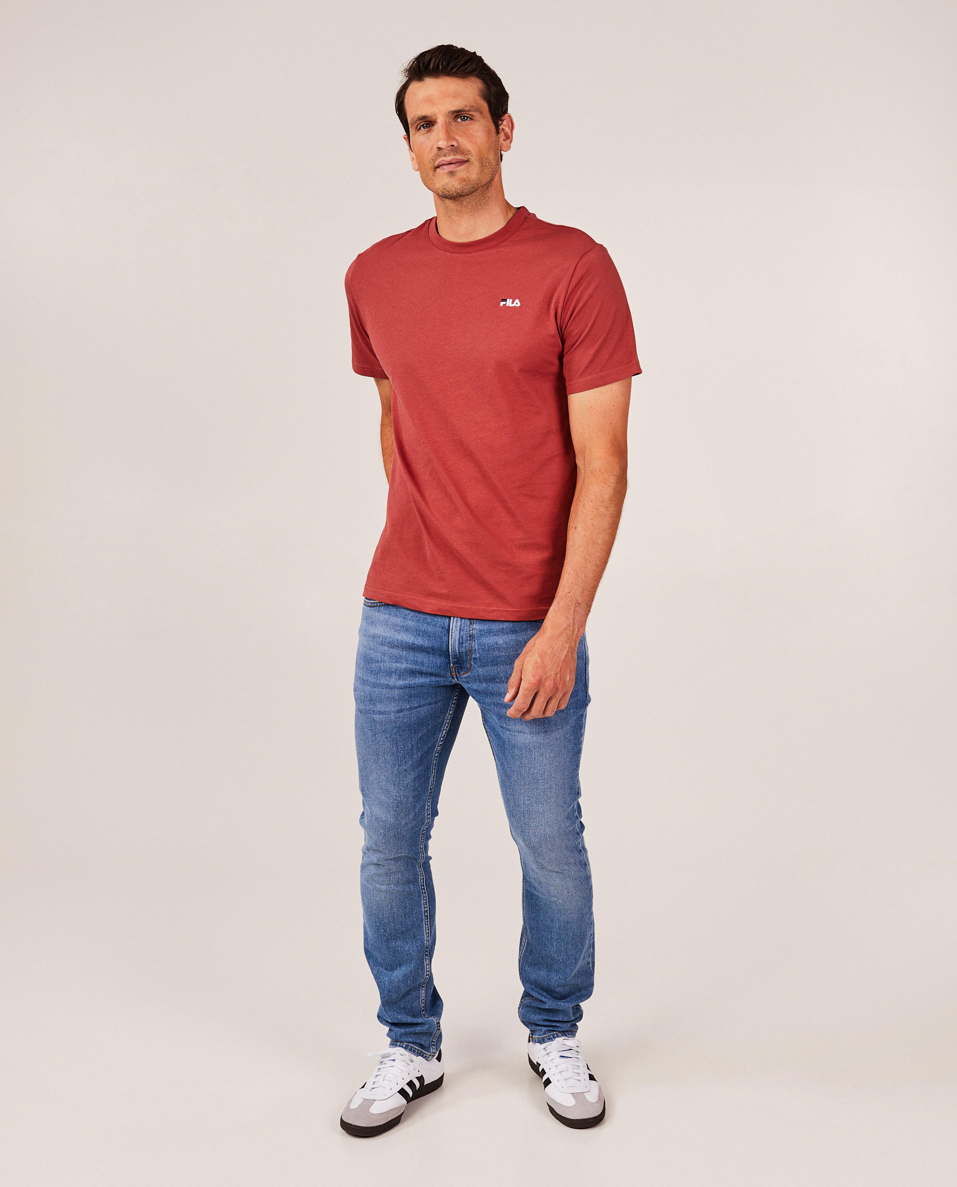 Rood T-shirt met borduursel - null - Fila