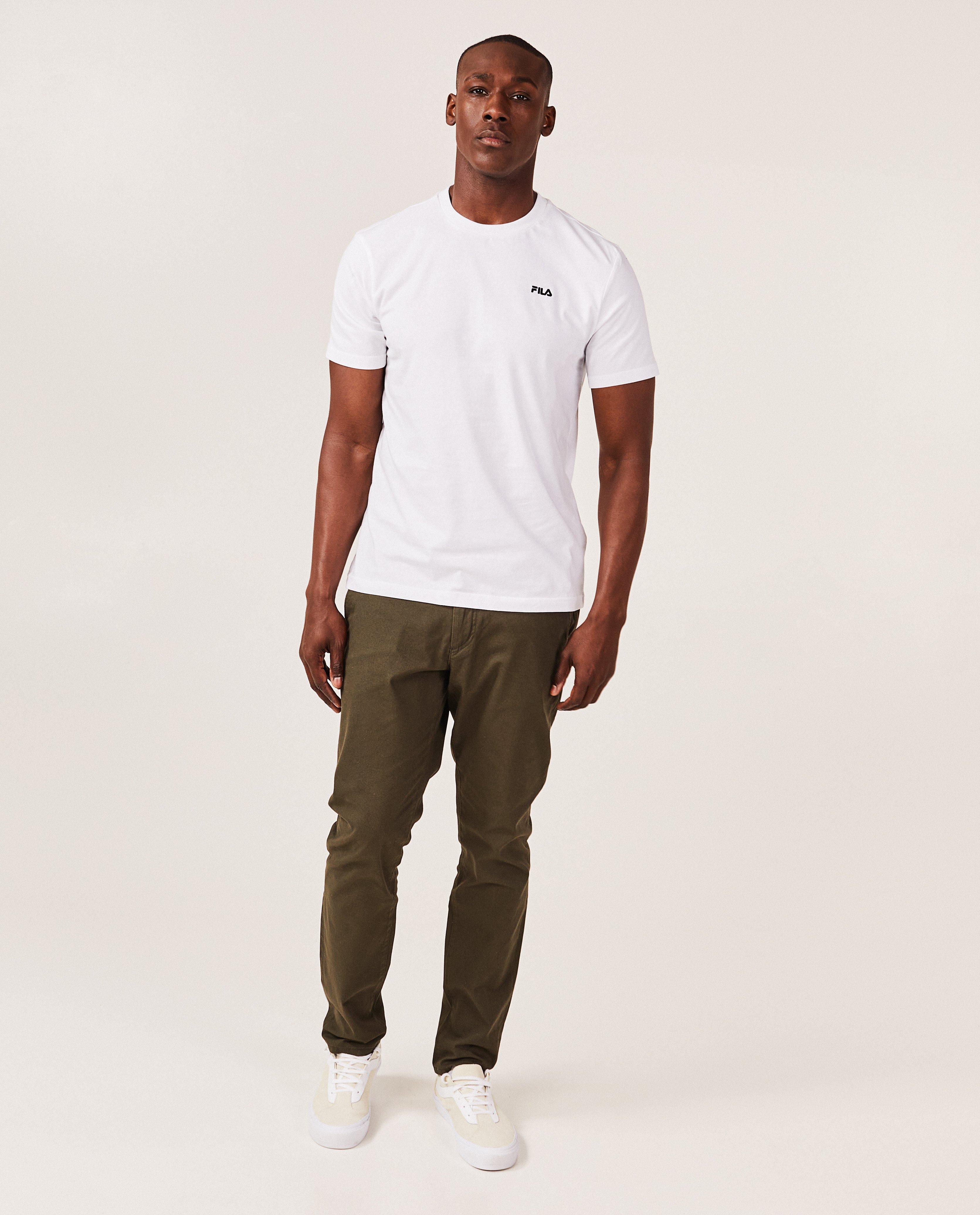 Zwart T-shirt met borduursel - null - Fila