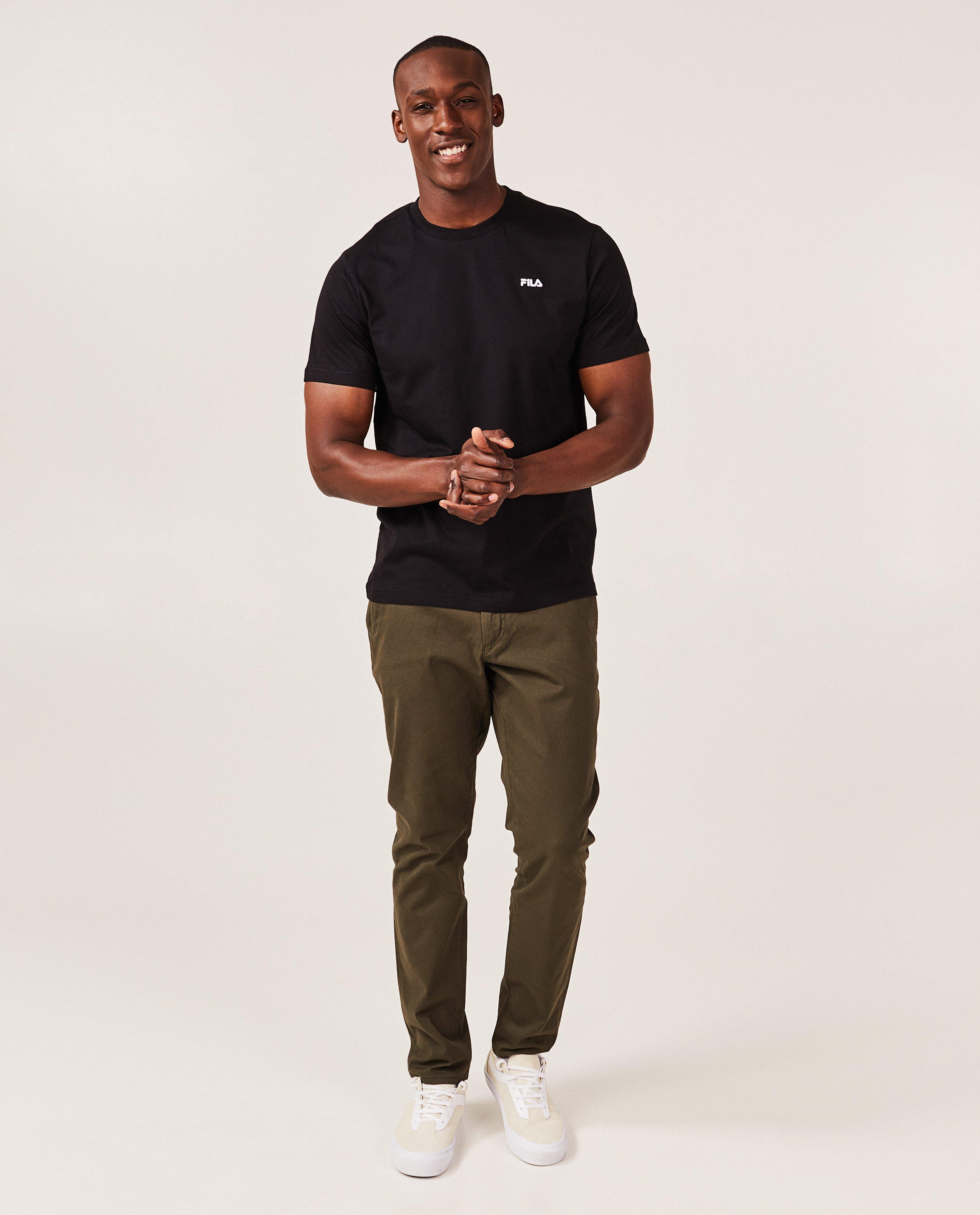 Zwart T-shirt met borduursel - null - Fila