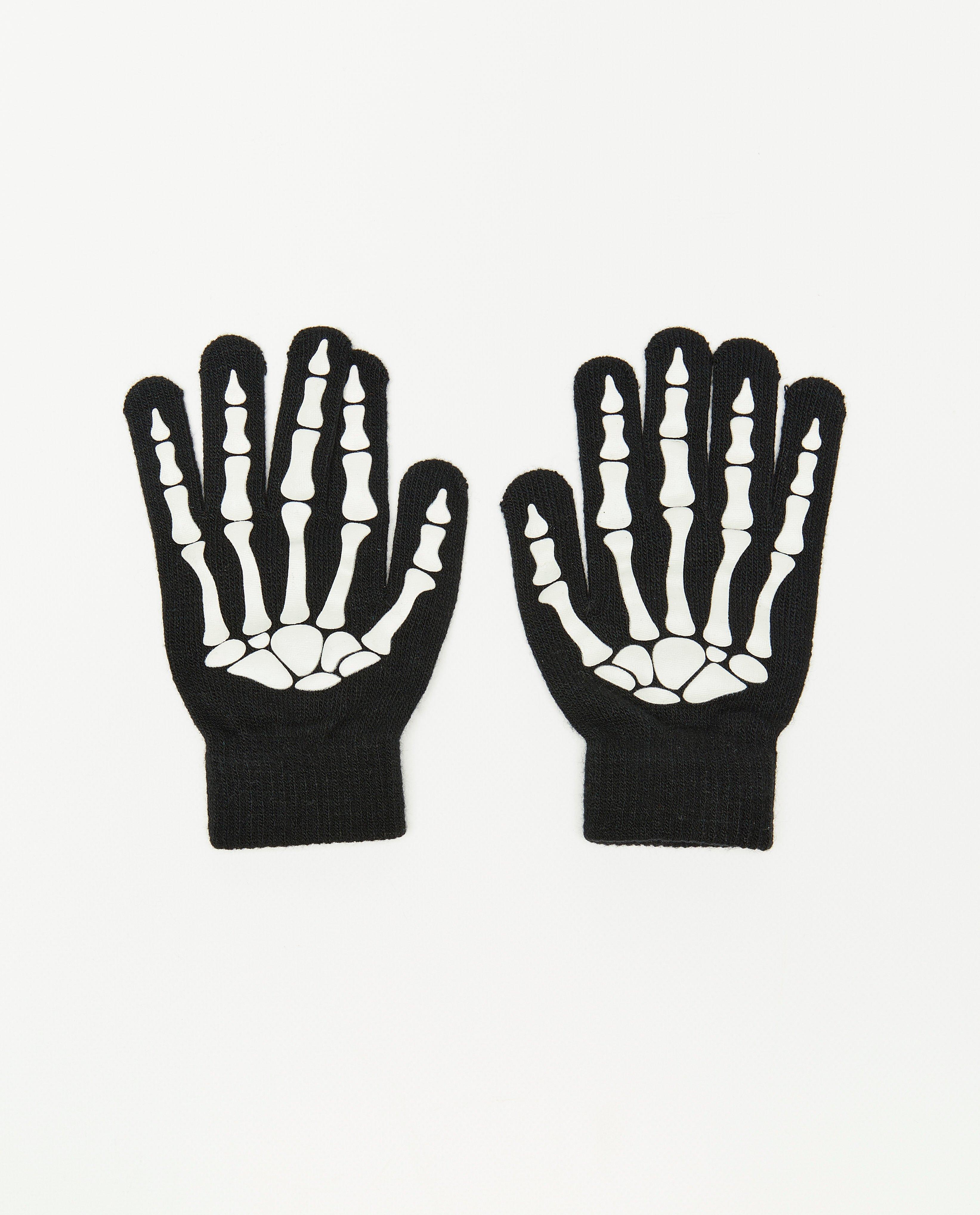 Handschoenen met glow in the dark-print - null - Fish & Chips