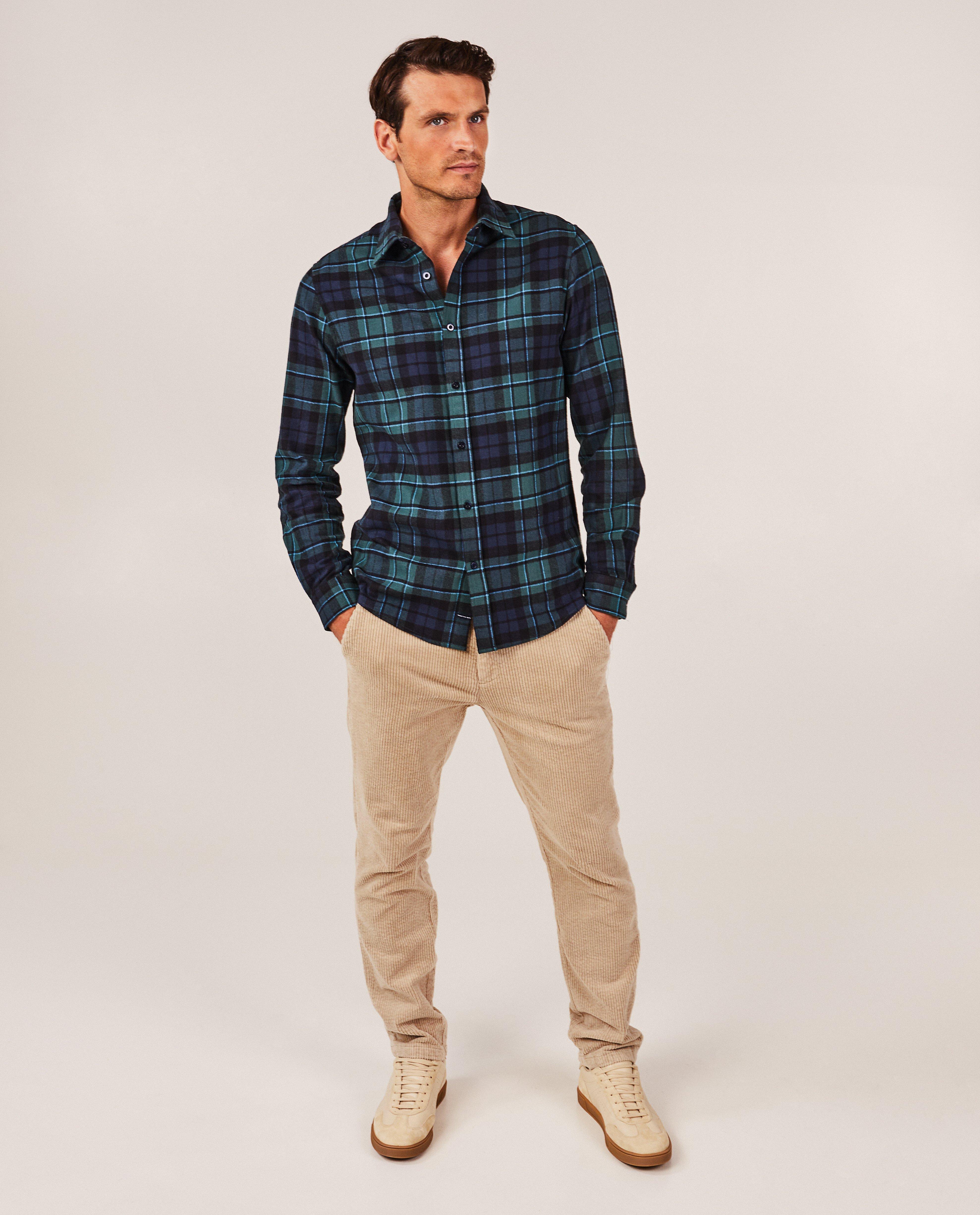 Hemd met ruiten, slim fit, heren - null - Hampton Bays