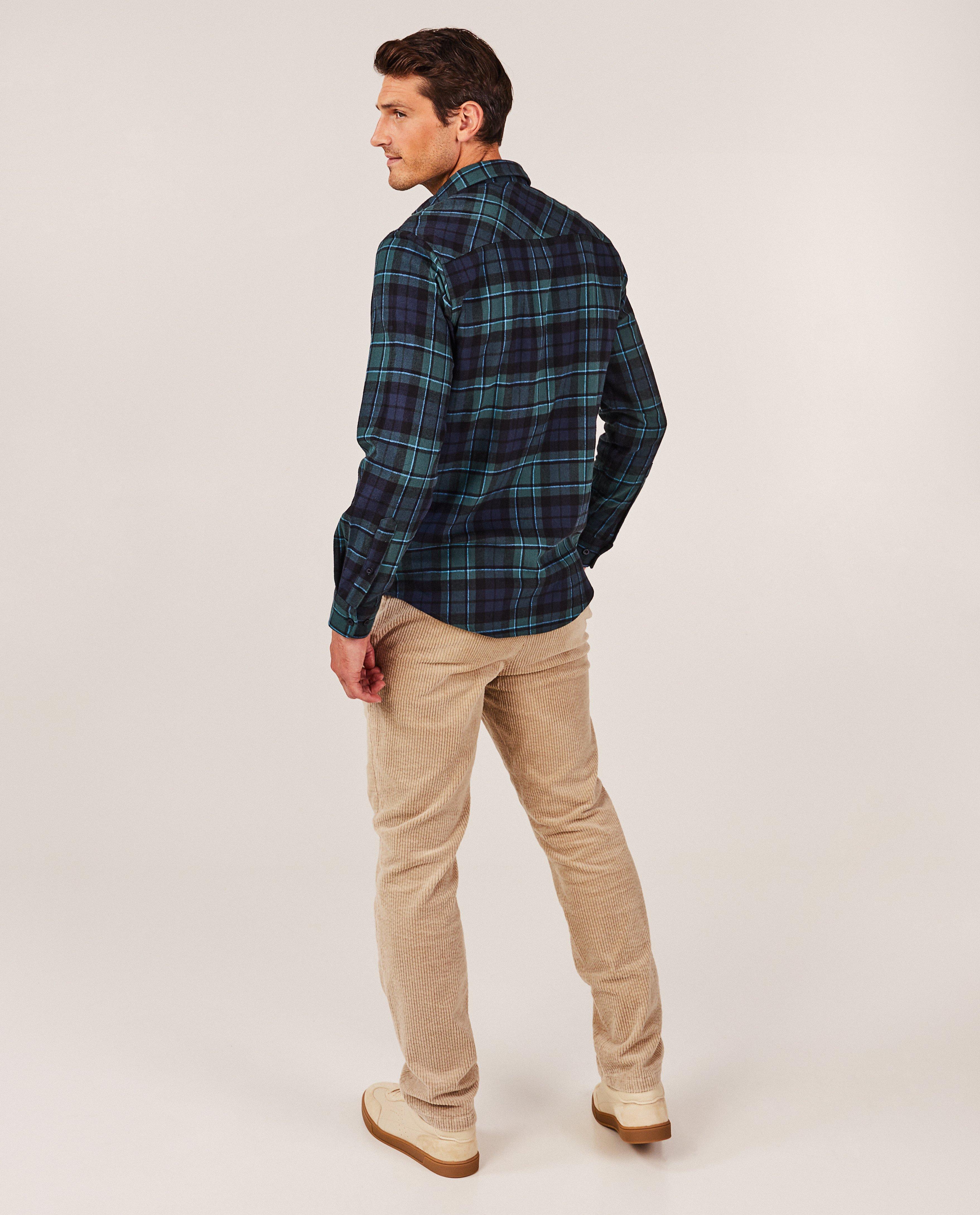 Hemden - Hemd met ruiten, slim fit, heren