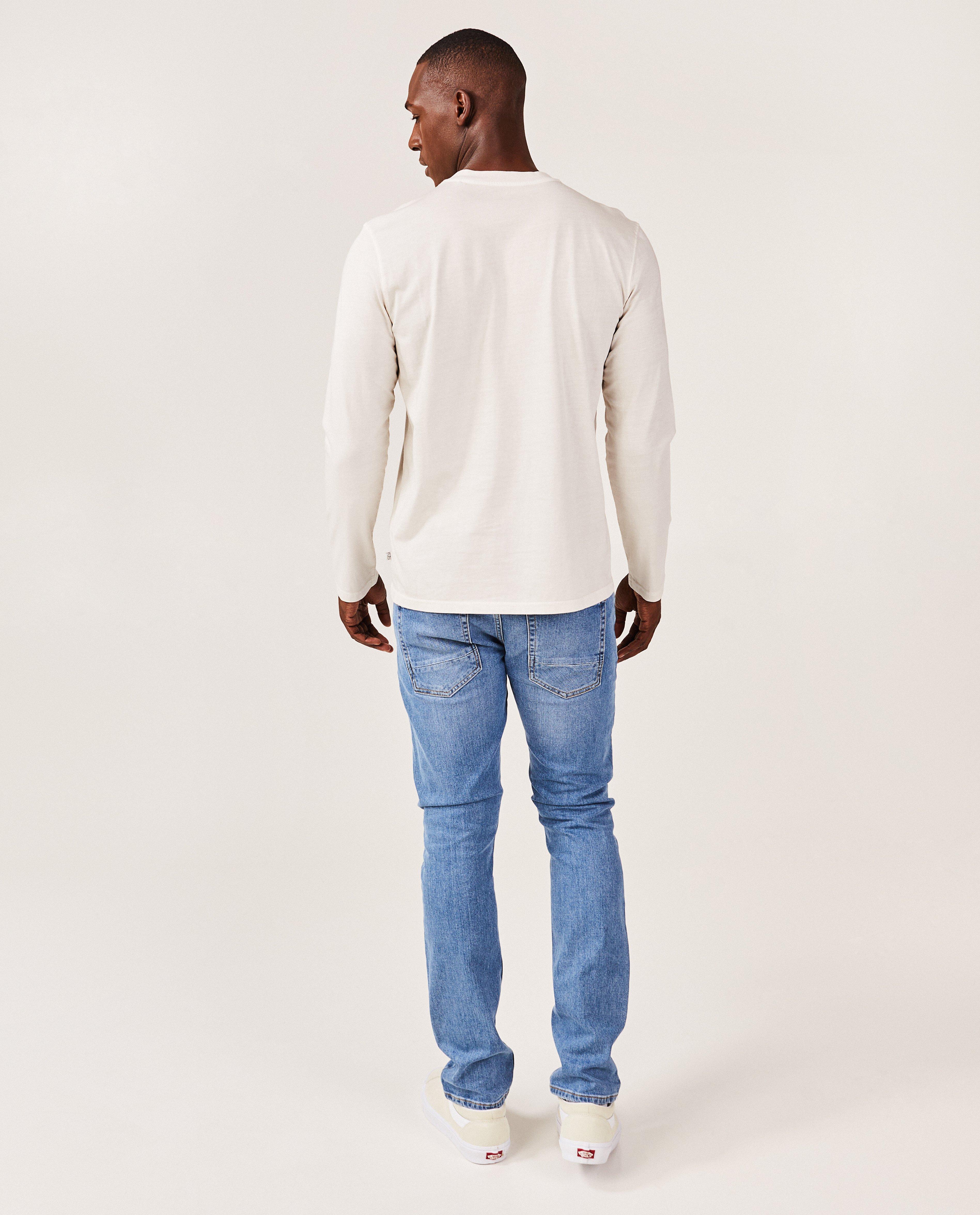 T-shirts - Offwhite longsleeve met knopen