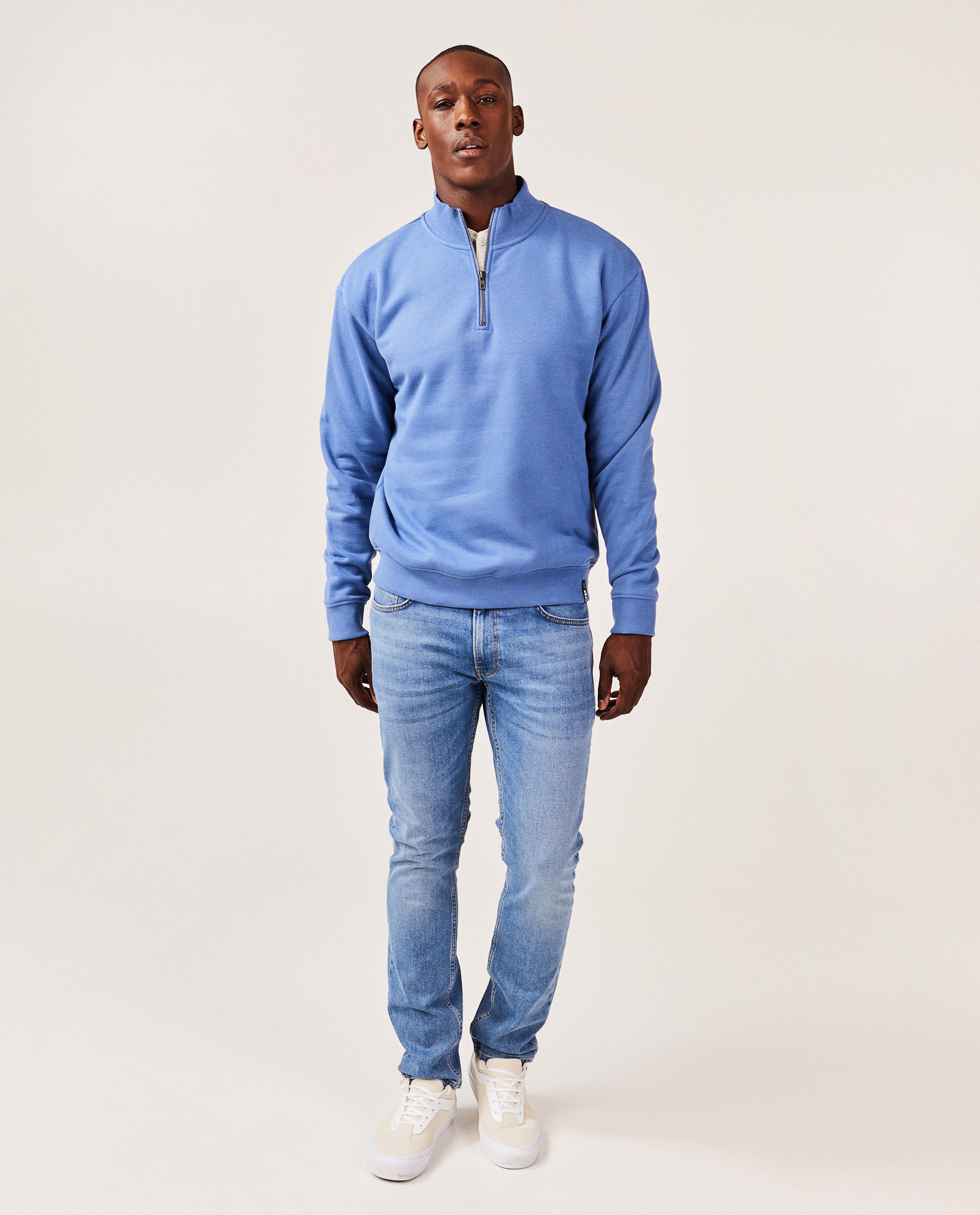 Blauwe sweater met korte rits S. Oliver JBC Belgie Belgie