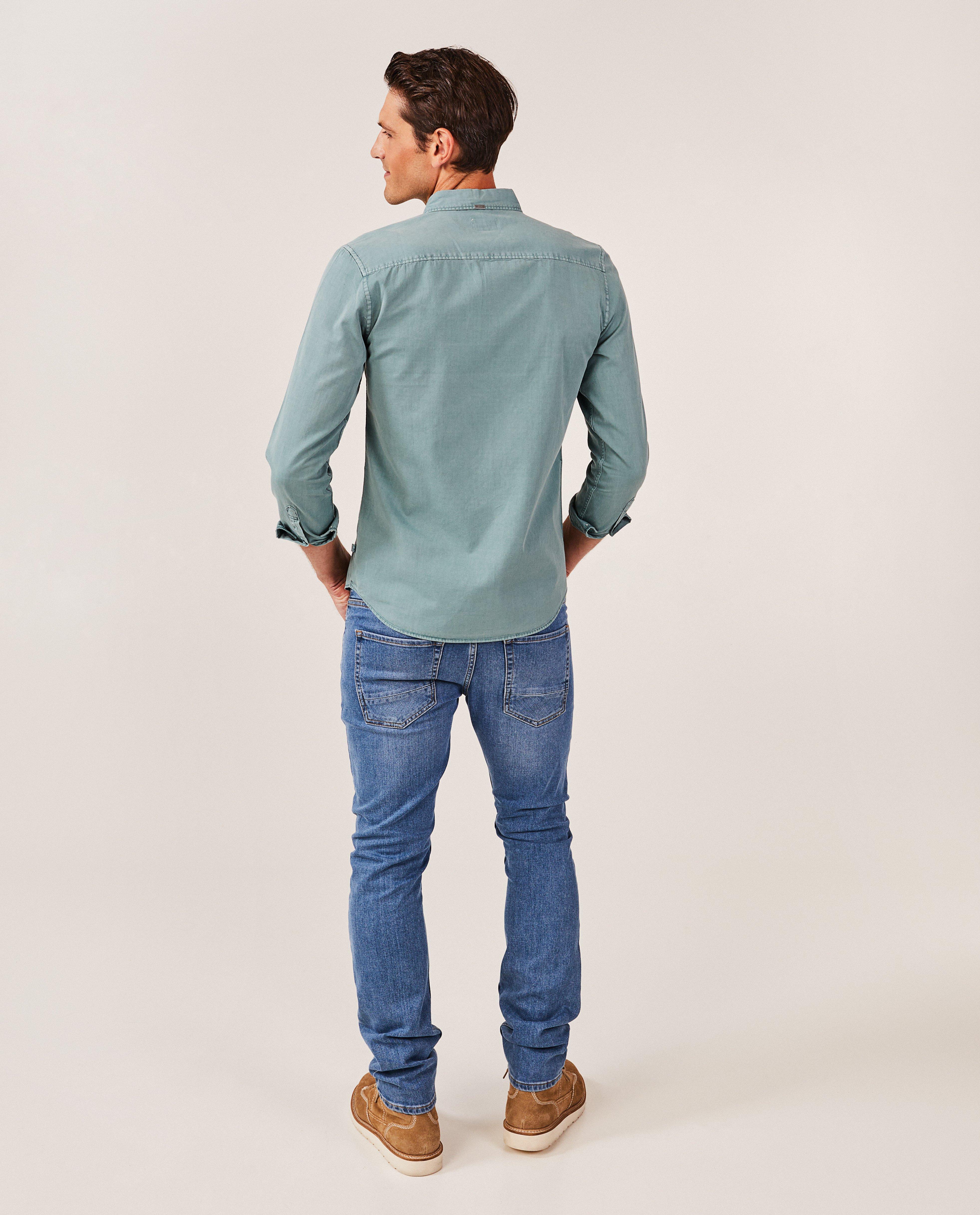 Hemden - Groen hemd, slim fit