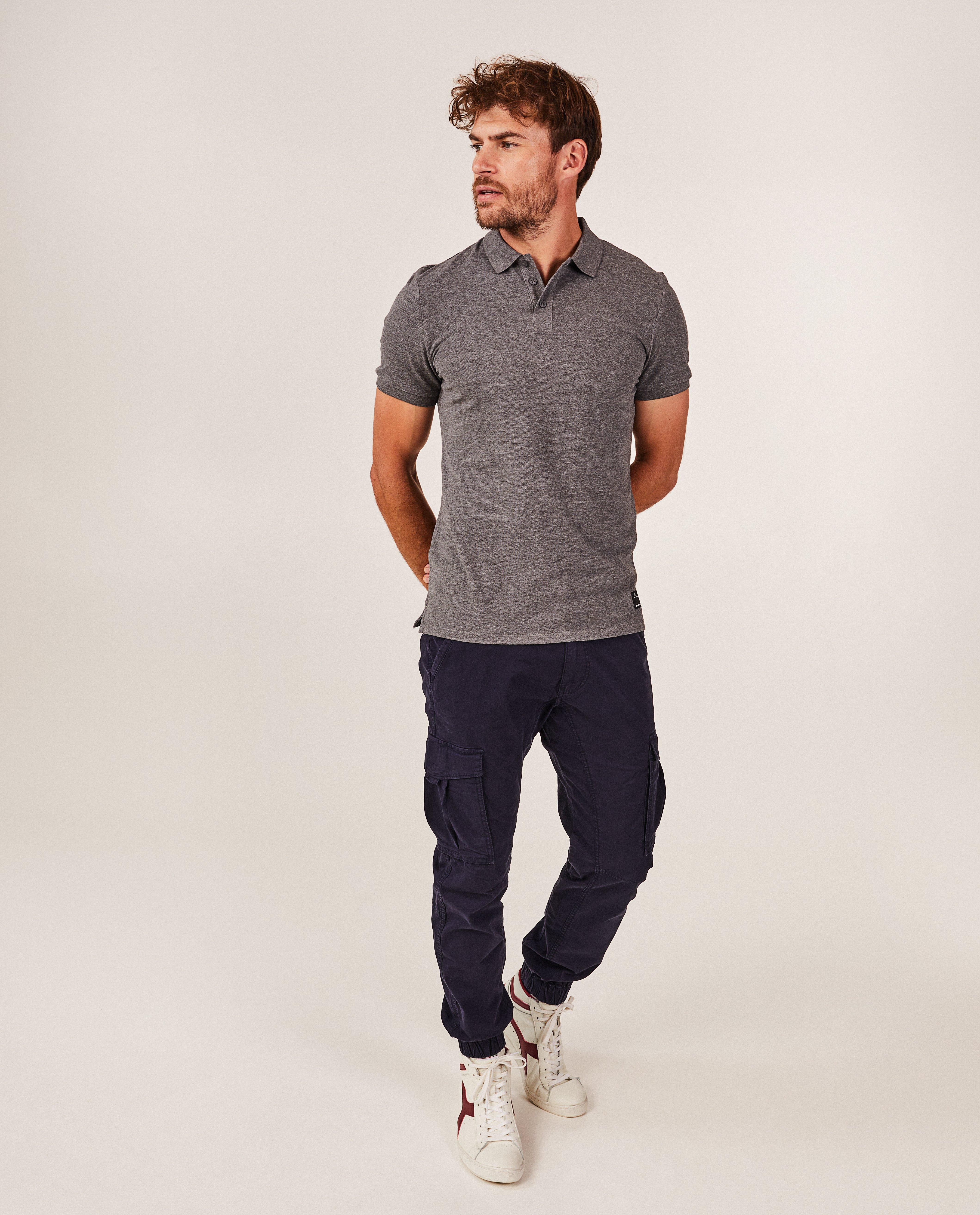 Pantalons - Pantalon bleu foncé, coupe cargo