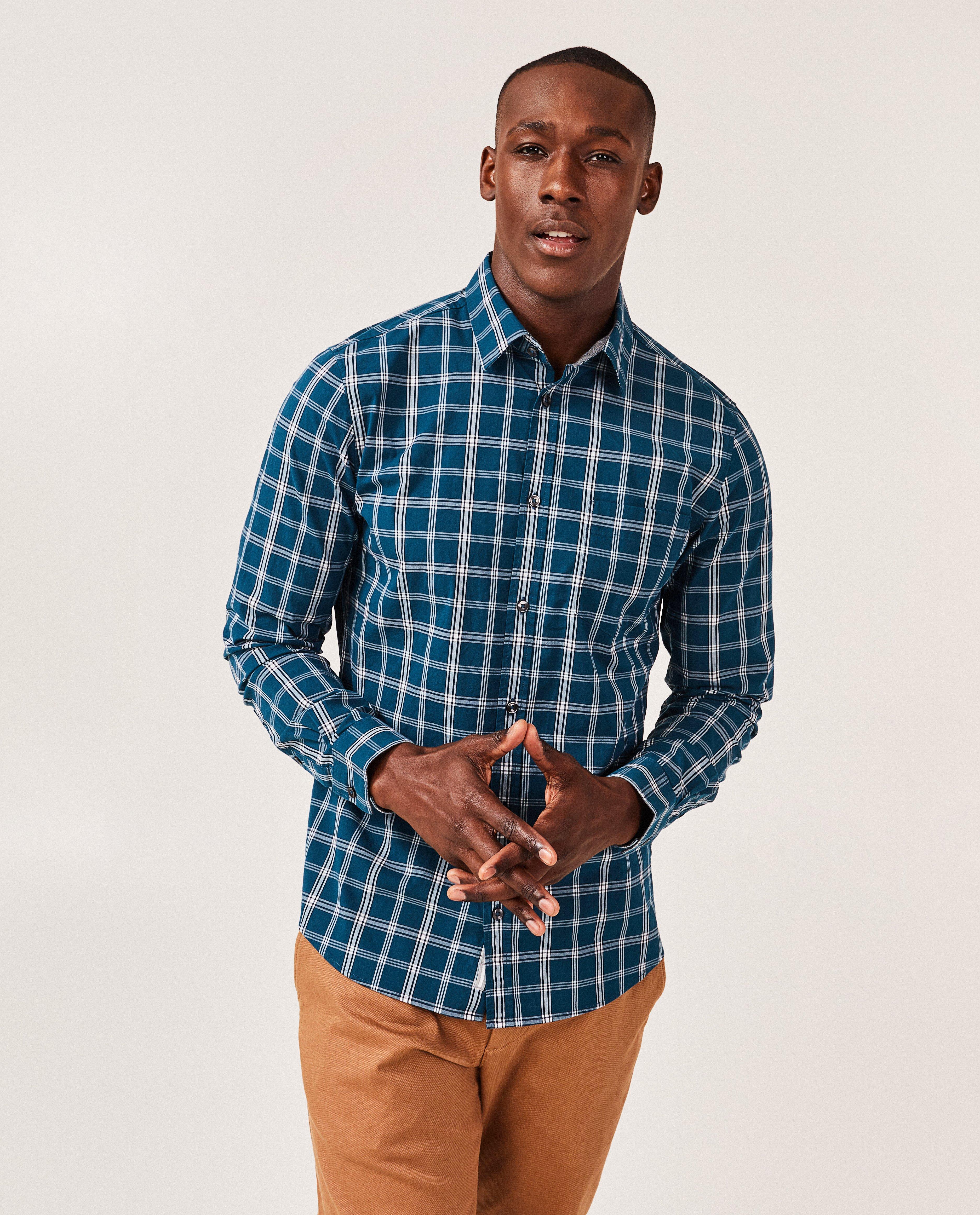 Hemden - Geruit hemd, slim fit