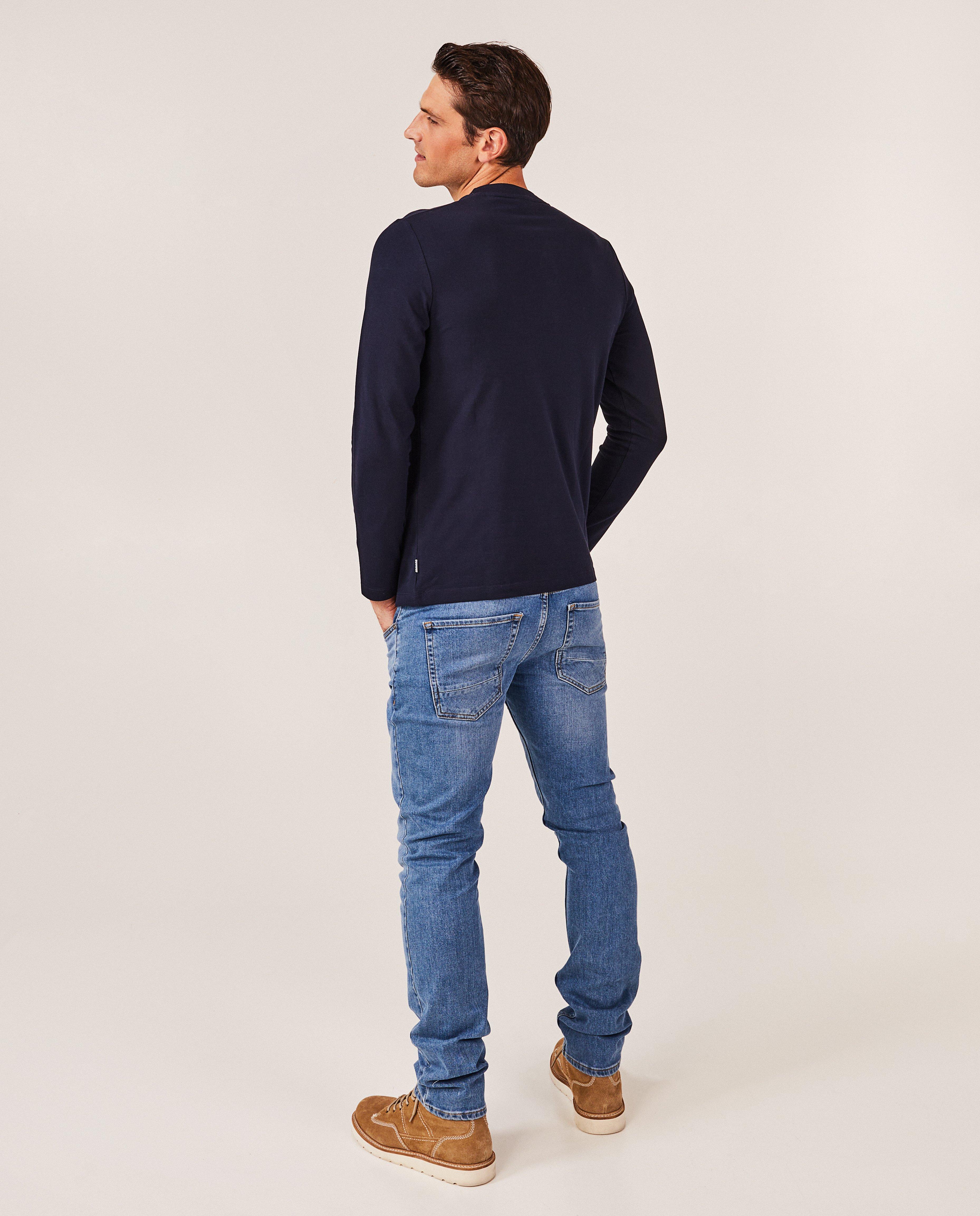 T-shirts - Longsleeve met structuur