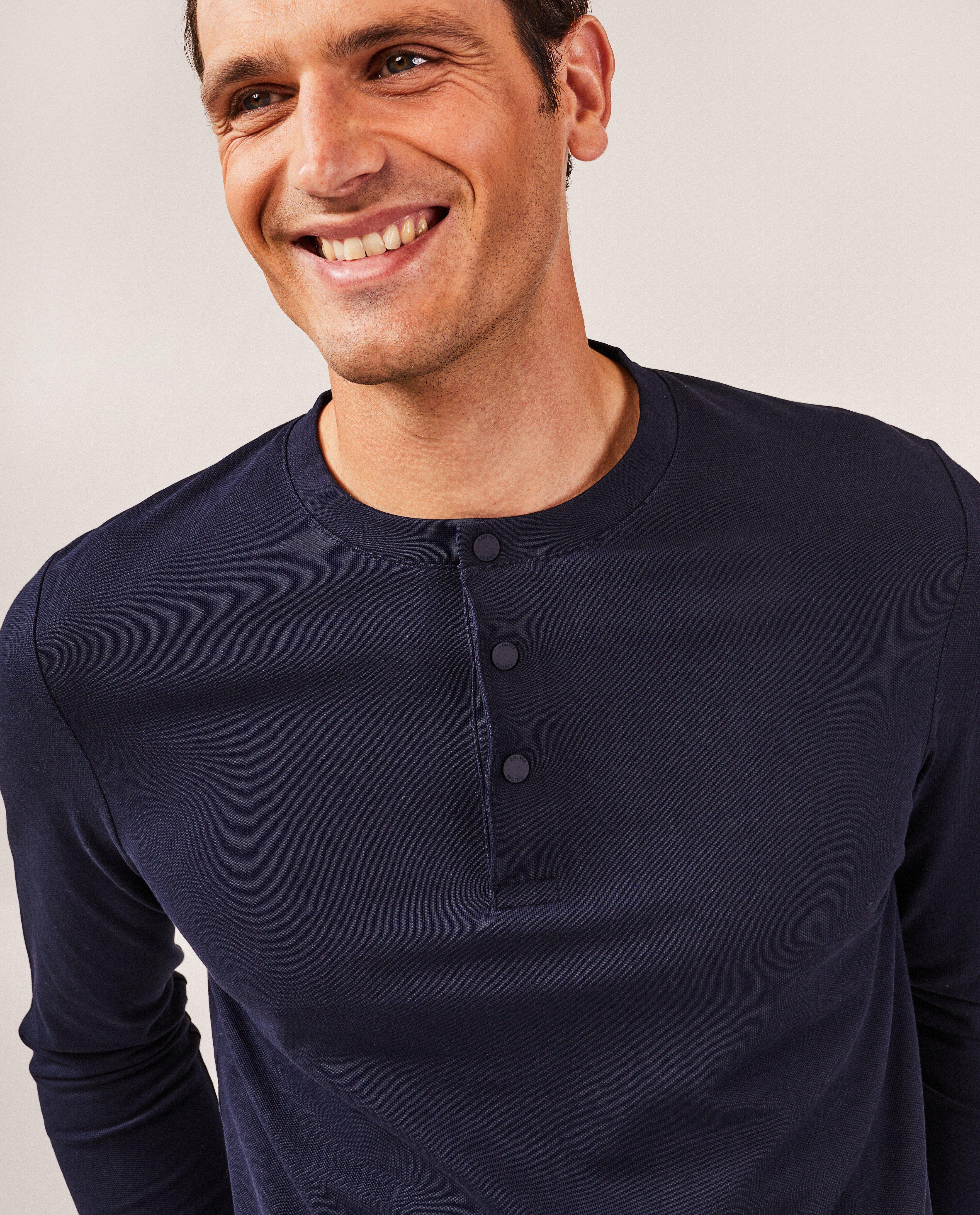 T-shirts - Longsleeve met structuur