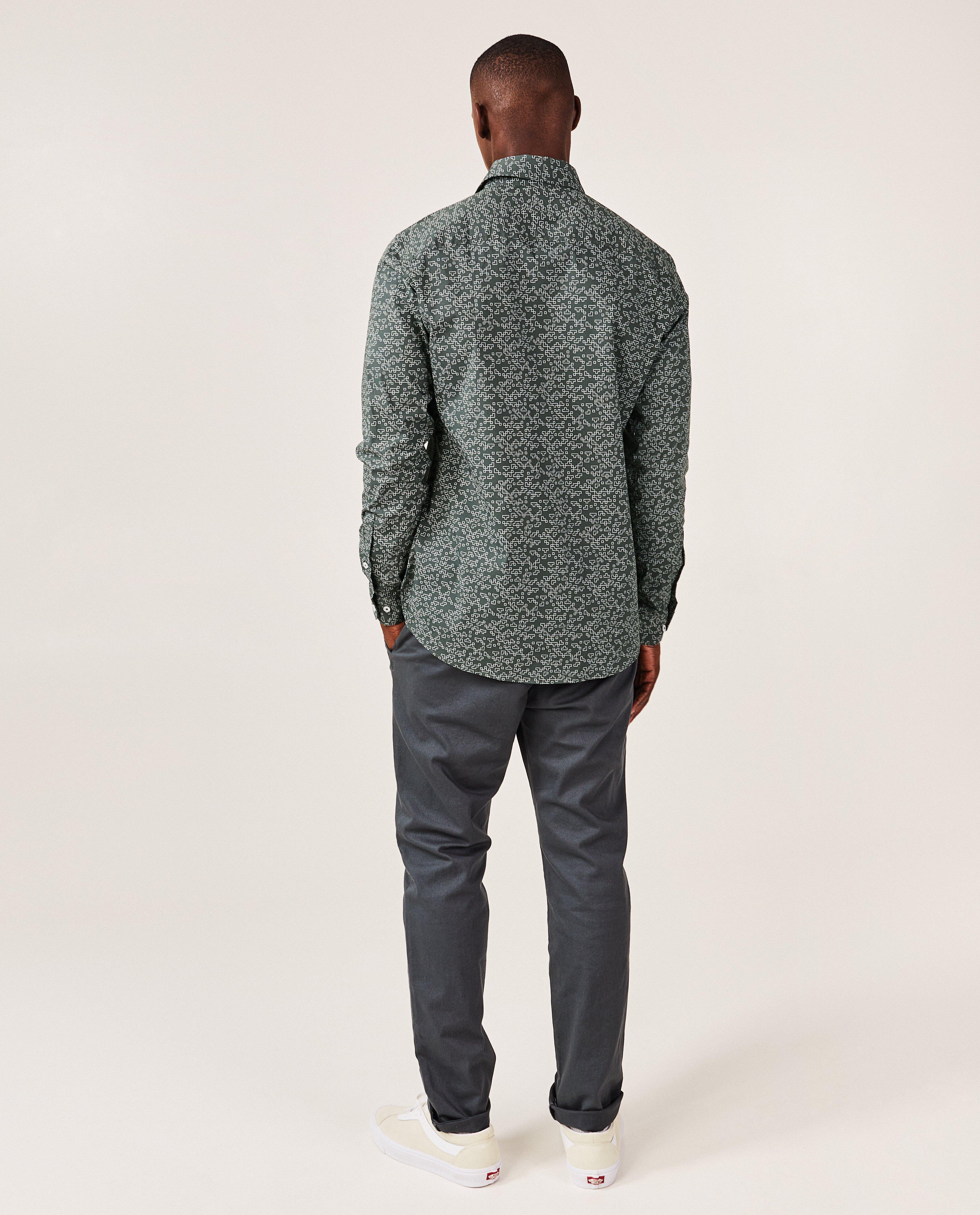 Hemden - Hemd met geometrische print, slim fit