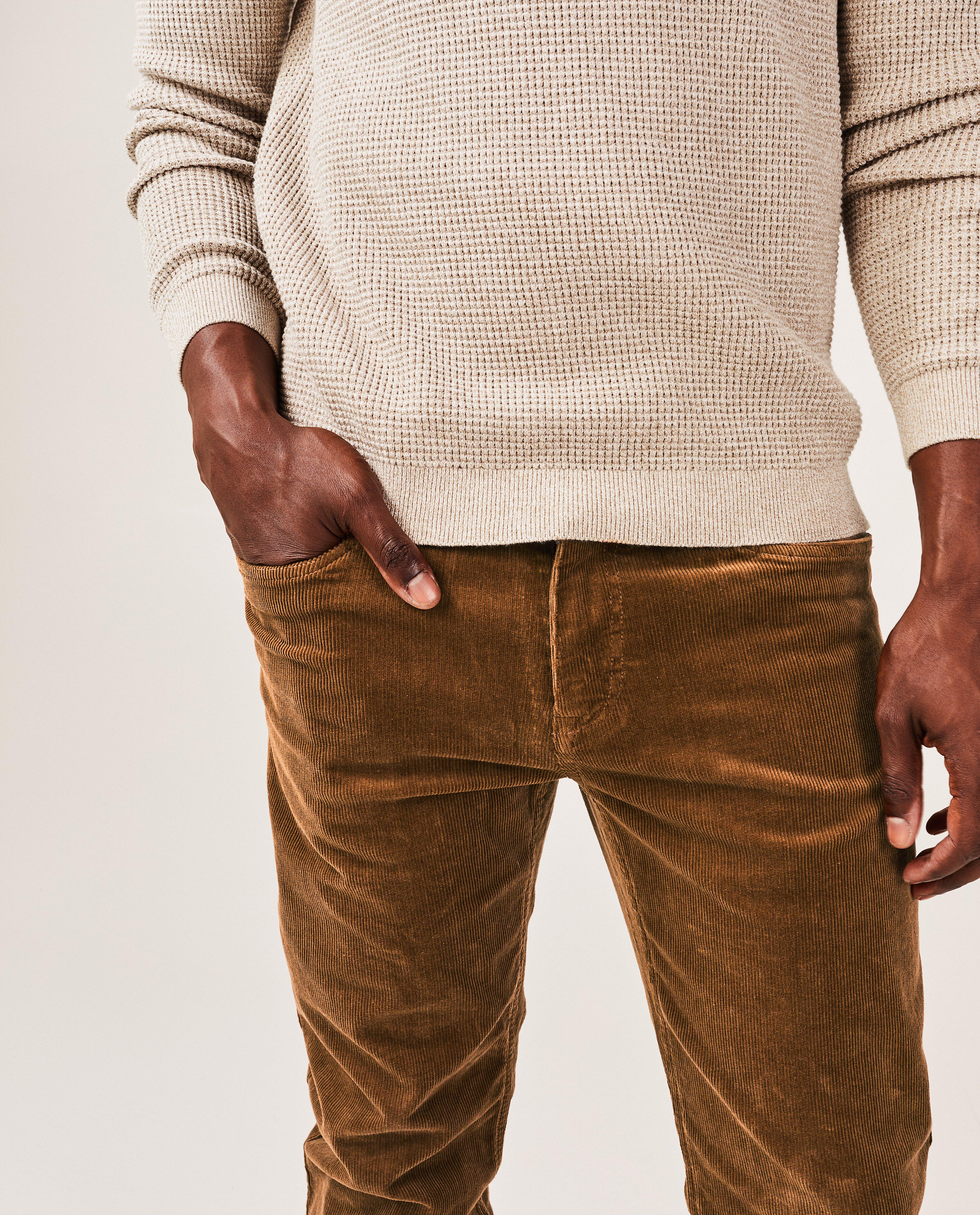 Pantalons - Pantalon en velours côtelé, slim fit