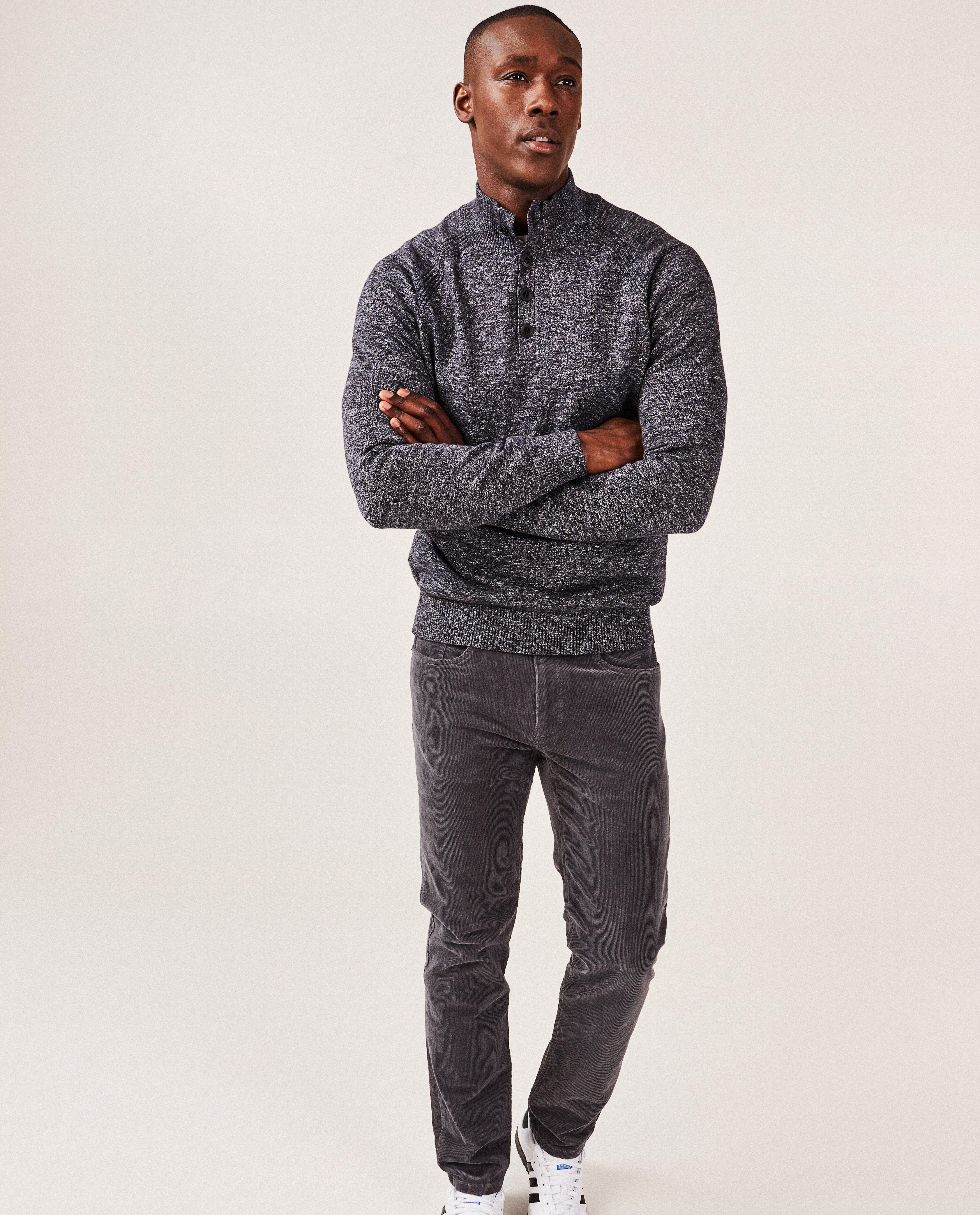 Pantalons - Pantalon en velours côtelé, slim fit