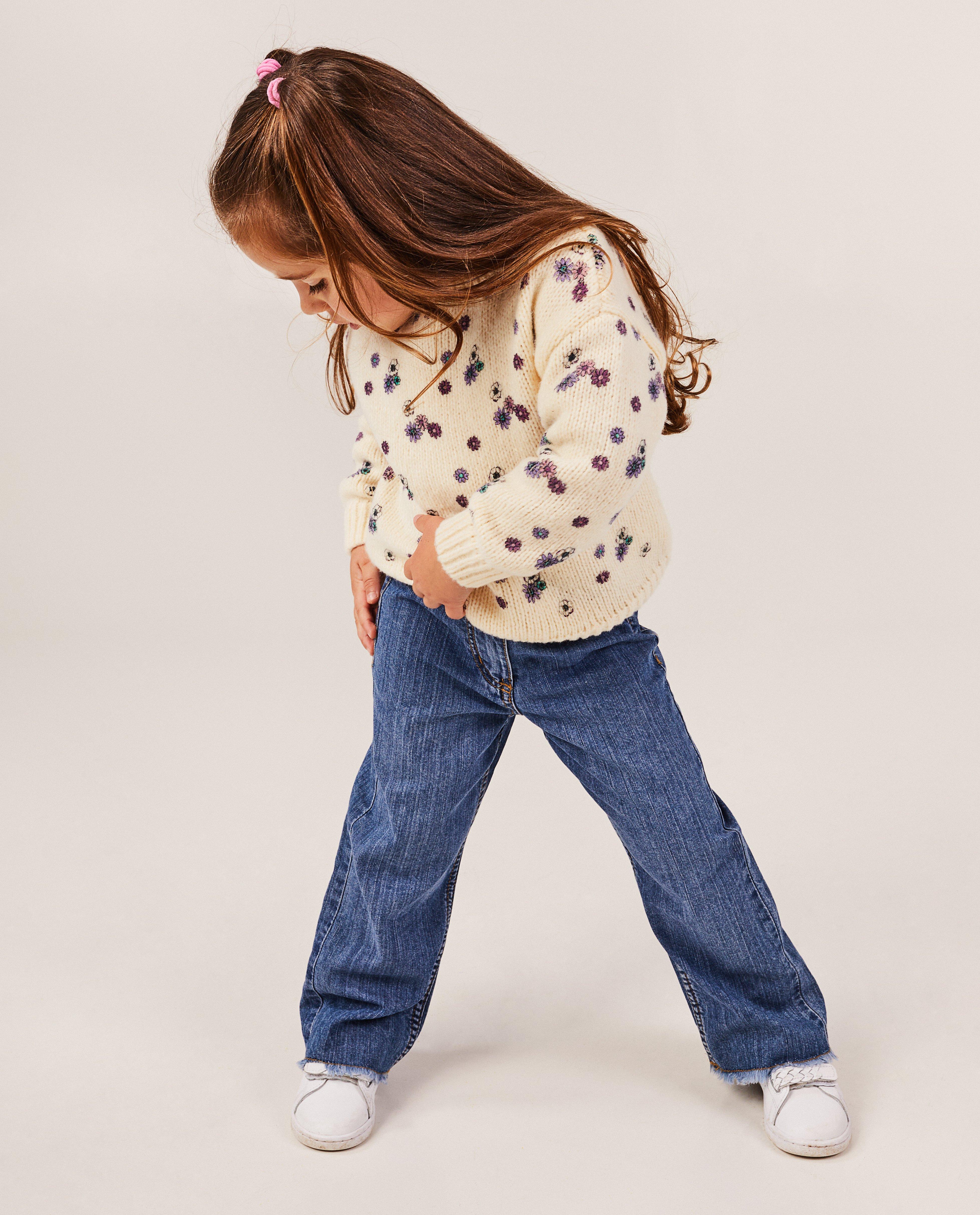 Jeans - Blauwe jeansbroek, straight fit