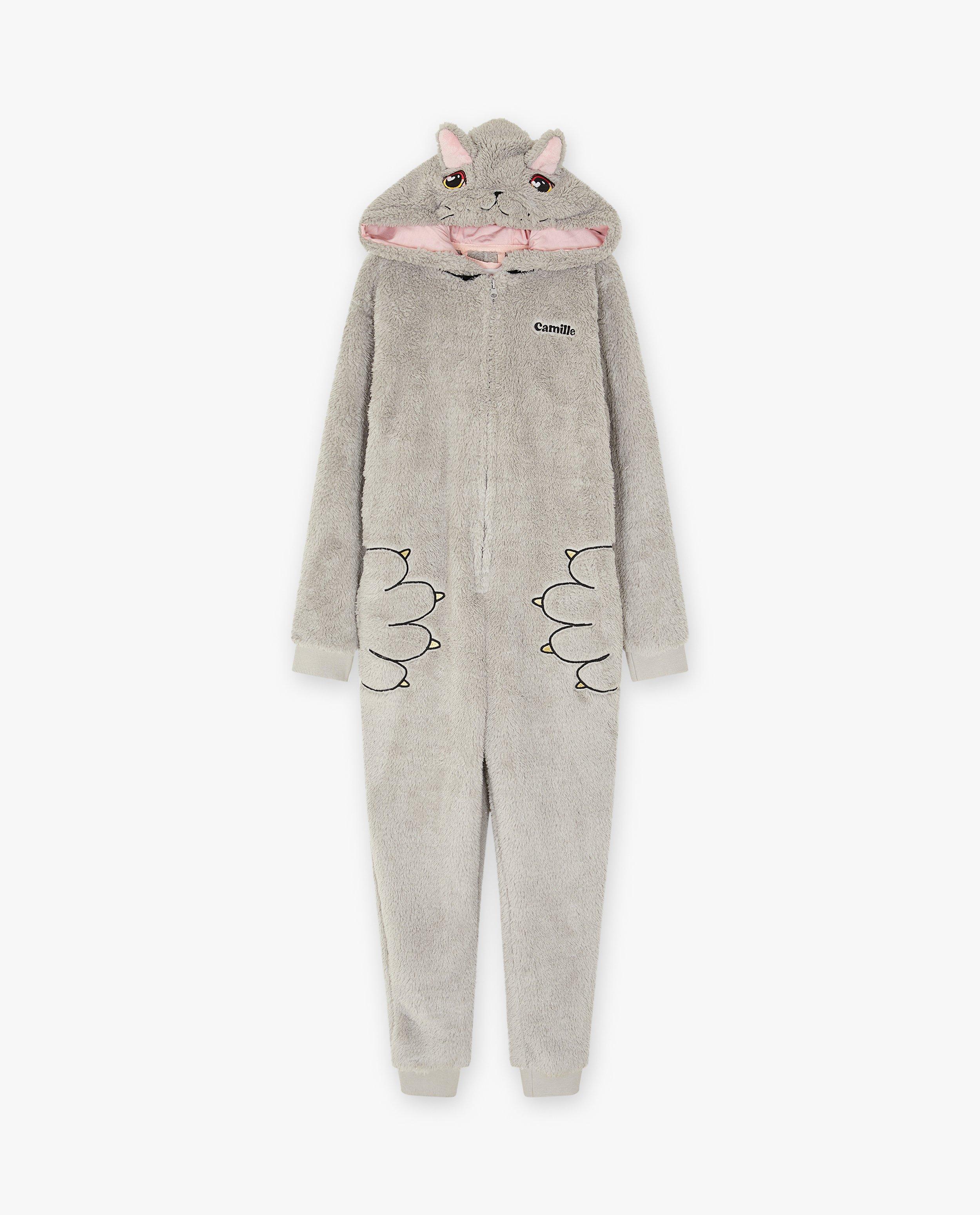 Nachtkleding - Onesie Moustache, 4-14 jaar
