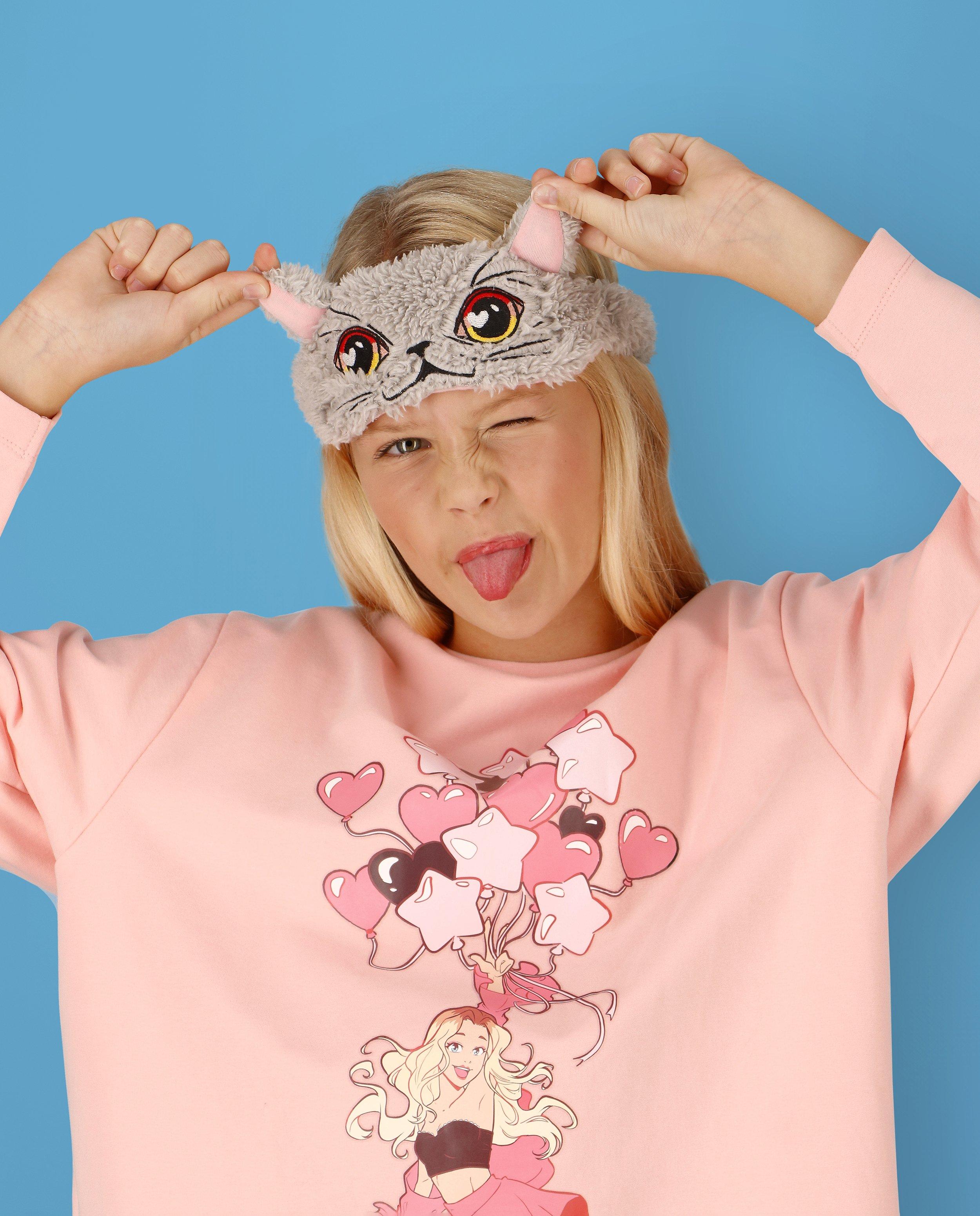 Bonneterie - Masque de nuit Moustache, 4-14 ans