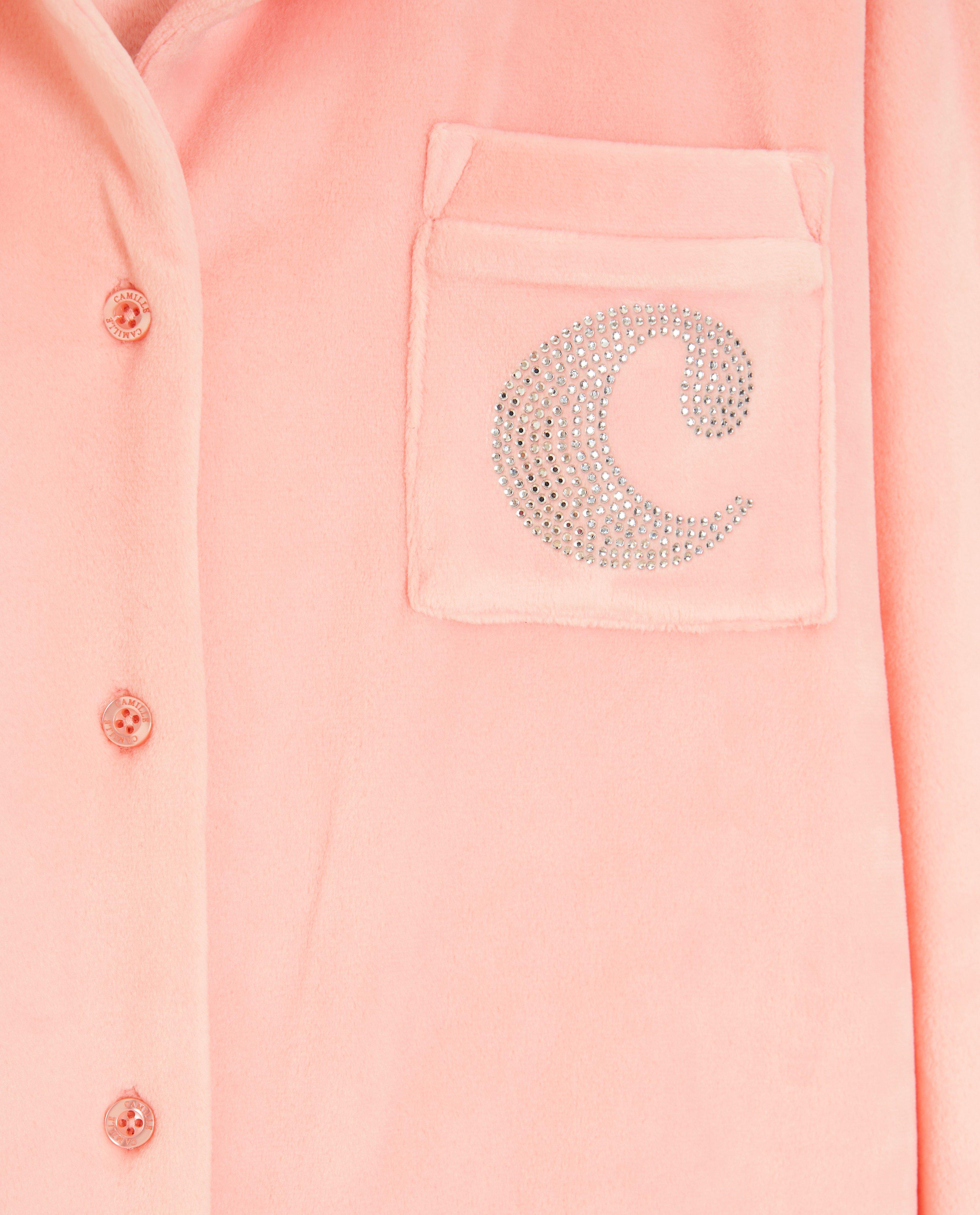 Nachtkleding - Fluwelen pyjama met strass-steentjes, 4-14 jaar