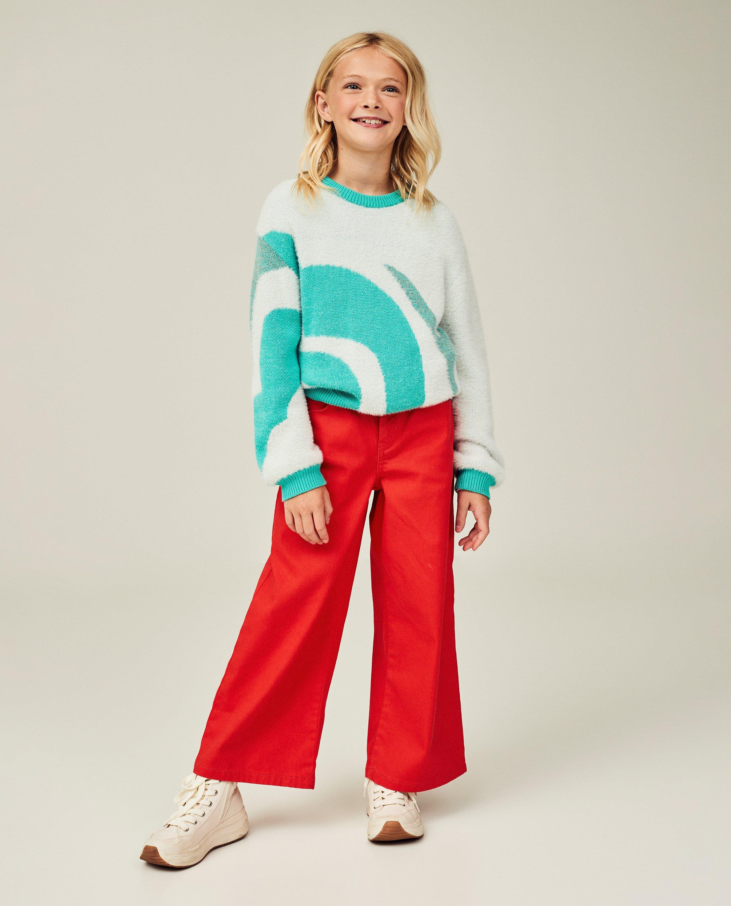 Jeans rouge, coupe à jambes larges - null - CKS