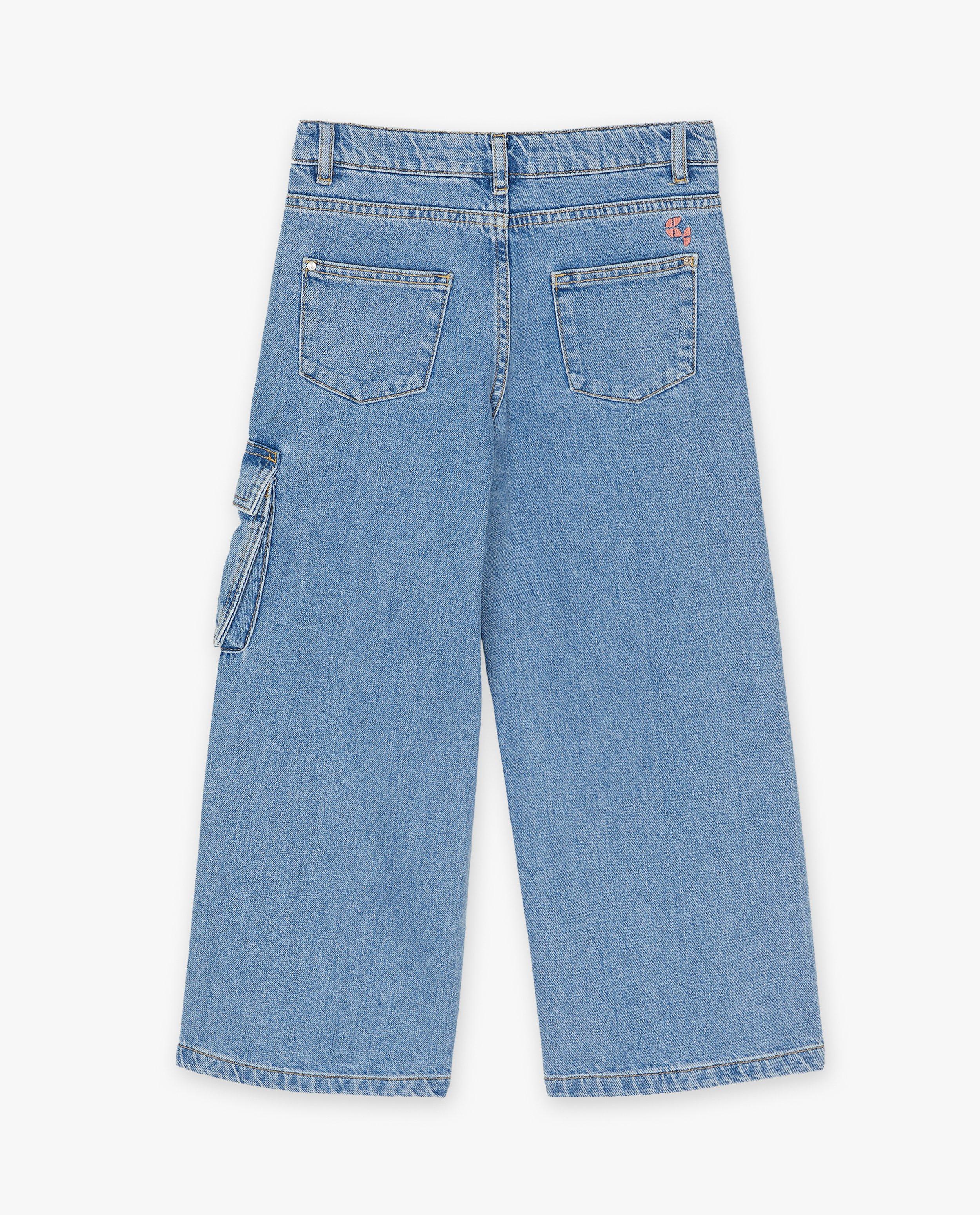 Jeans - Jeans bleu, coupe cargo