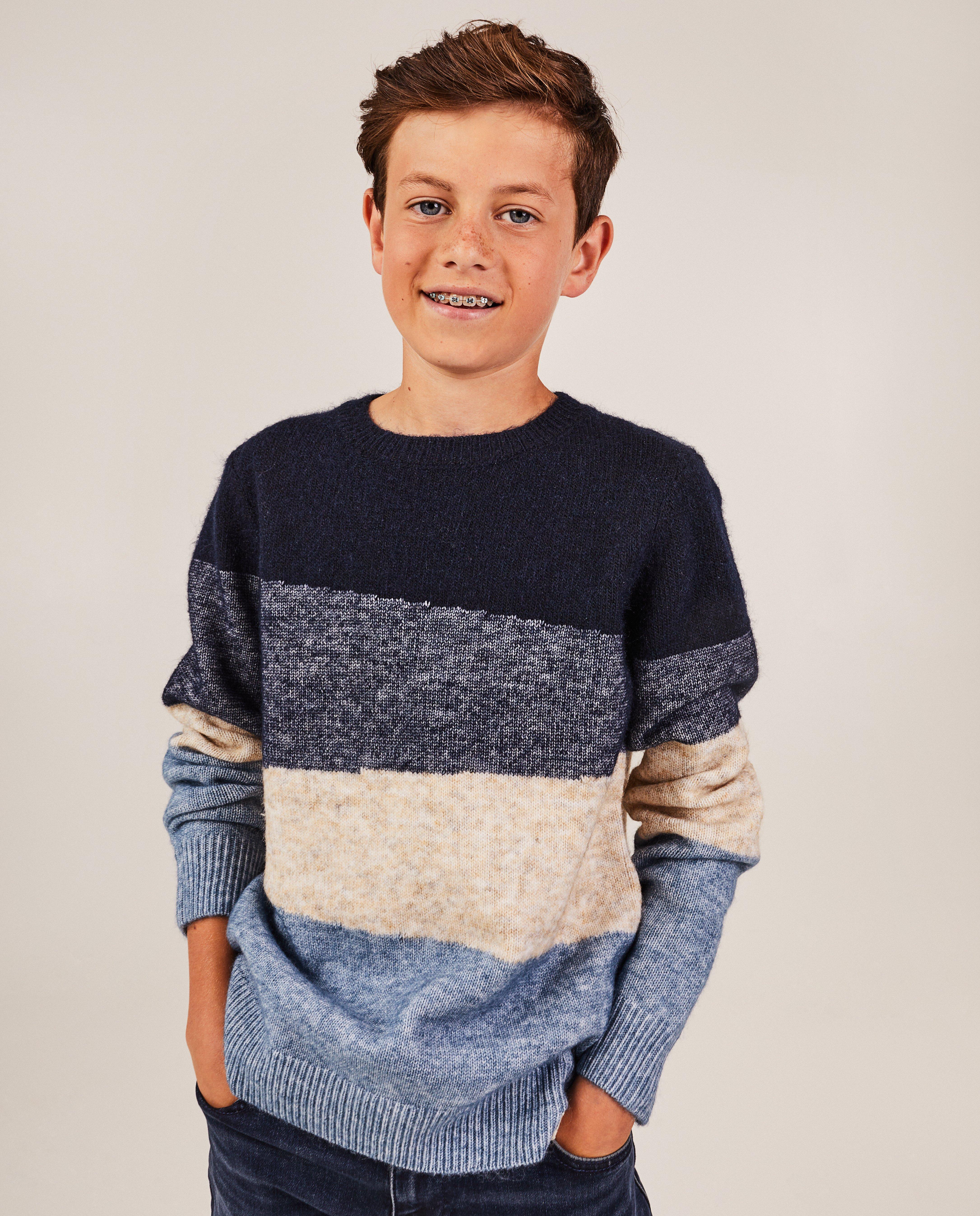 Gebreide trui met color block 7 14 jaar I AM JBC Belgie Belgie