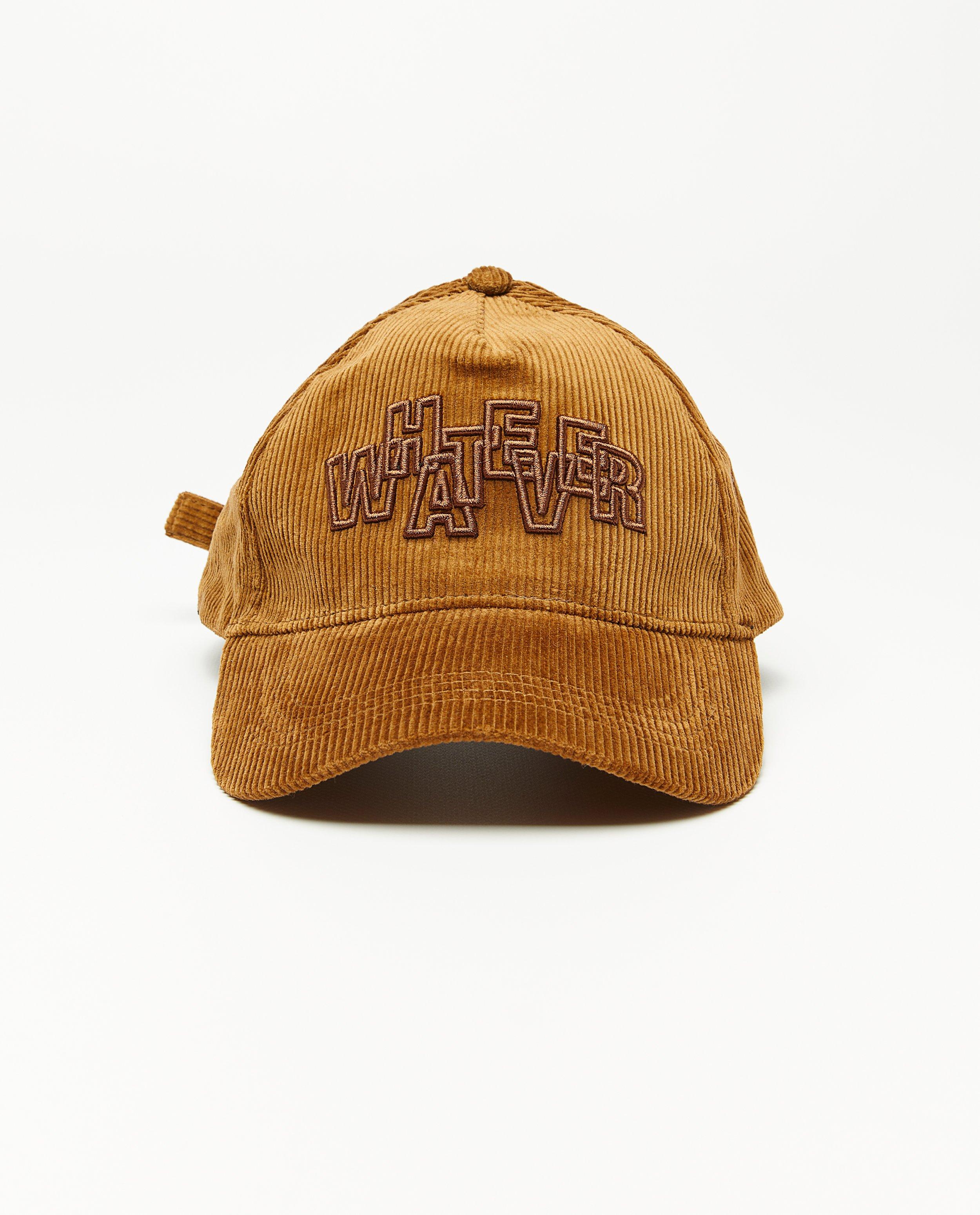 Casquette brune en velours c&ocirc;tel&eacute; - D&eacute;tails du produit - brun - image num&eacute;ro 1