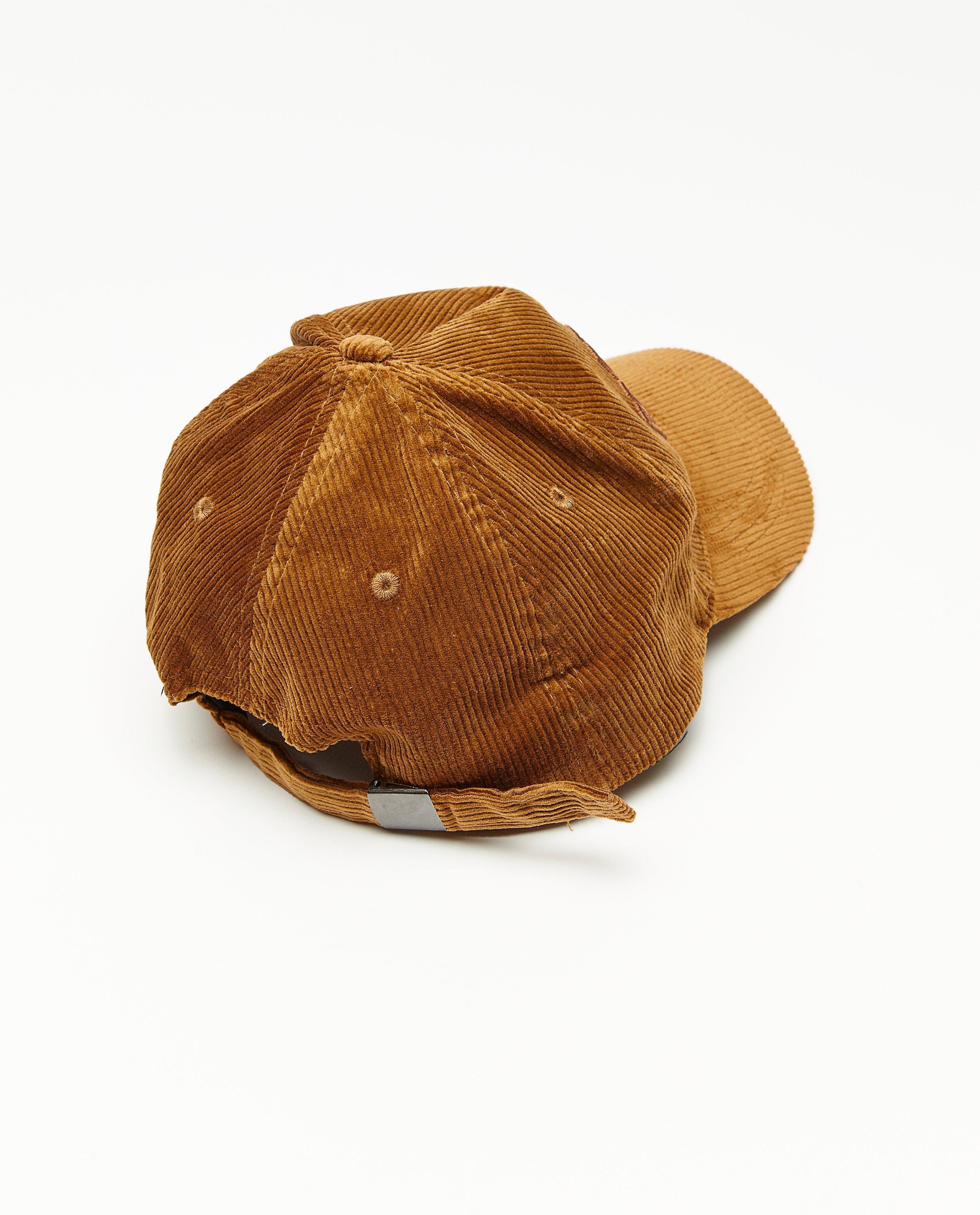 Casquette brune en velours c&ocirc;tel&eacute; - D&eacute;tails du produit - brun - image num&eacute;ro 2