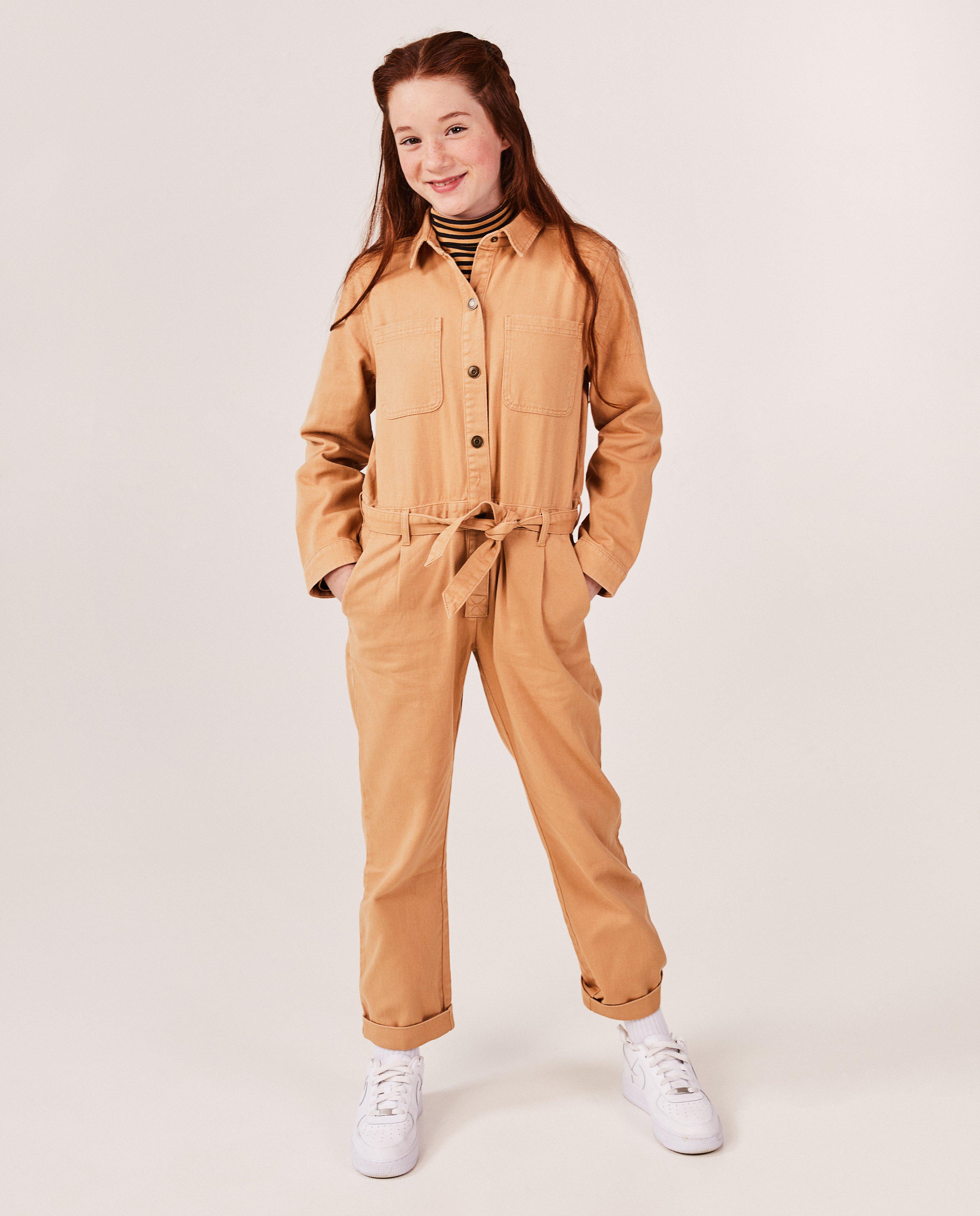 Combinaisons - Combinaison brune en jeans