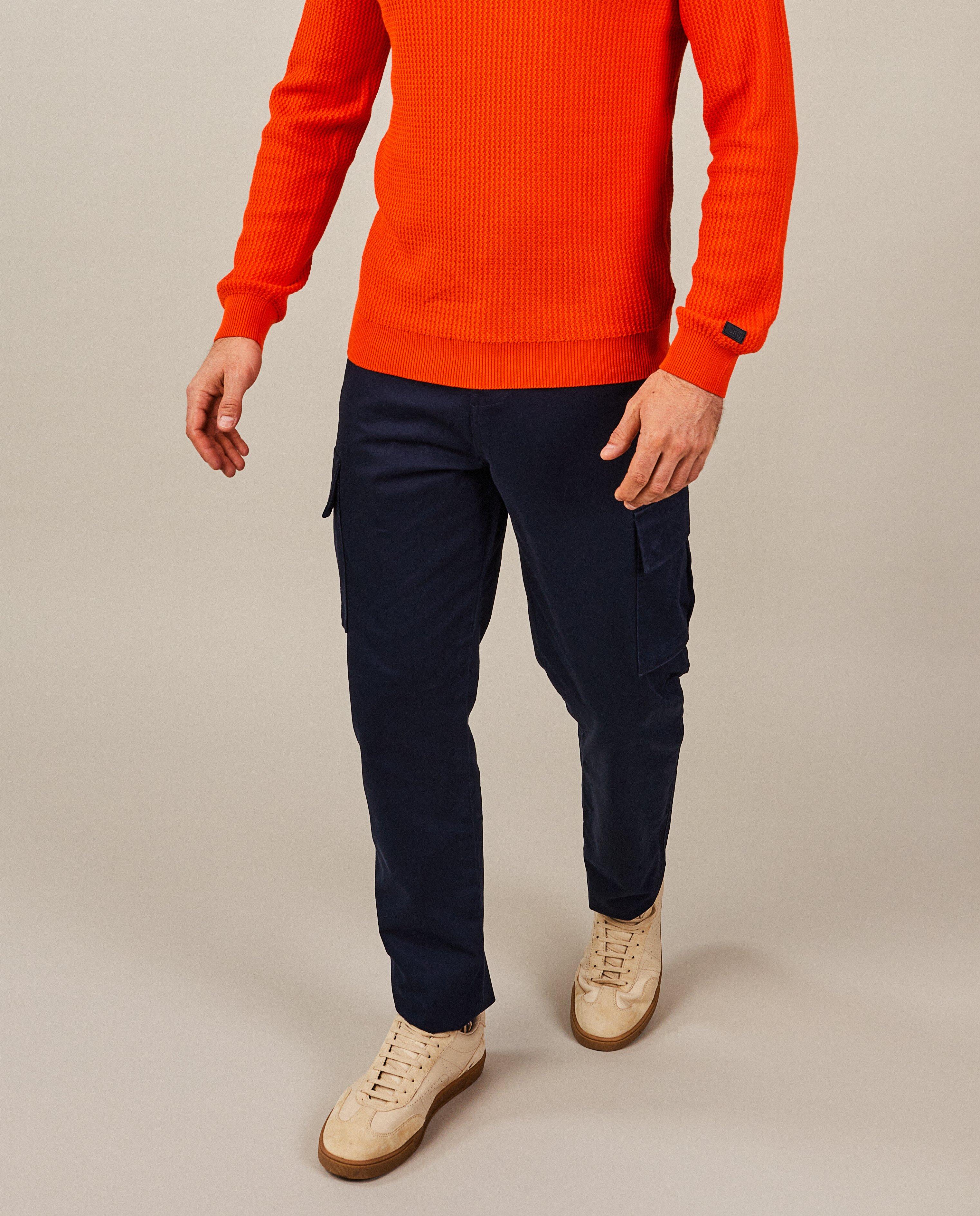 Donkerblauwe broek, cargo fit - CKS heren