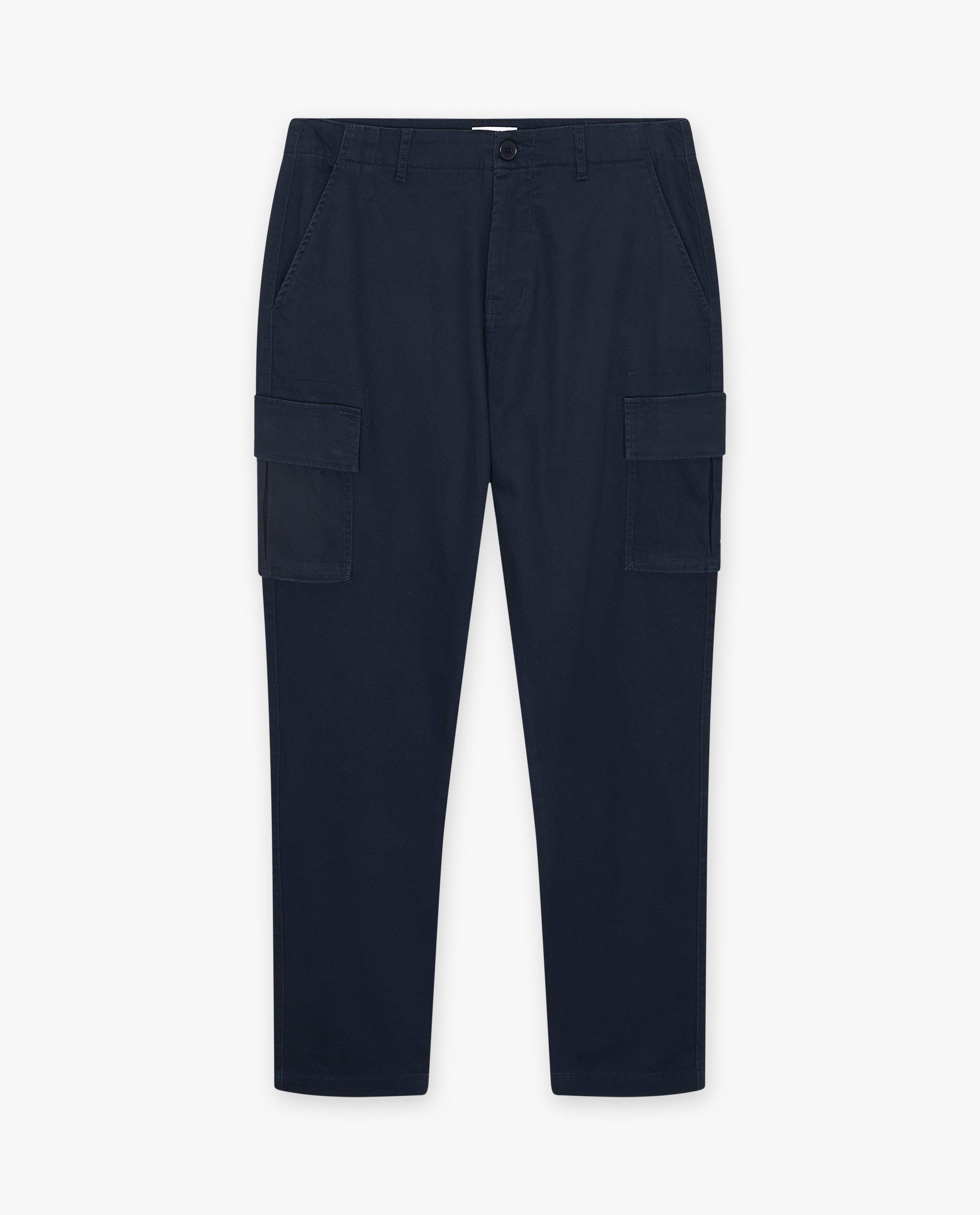 Broeken - Donkerblauwe broek, cargo fit