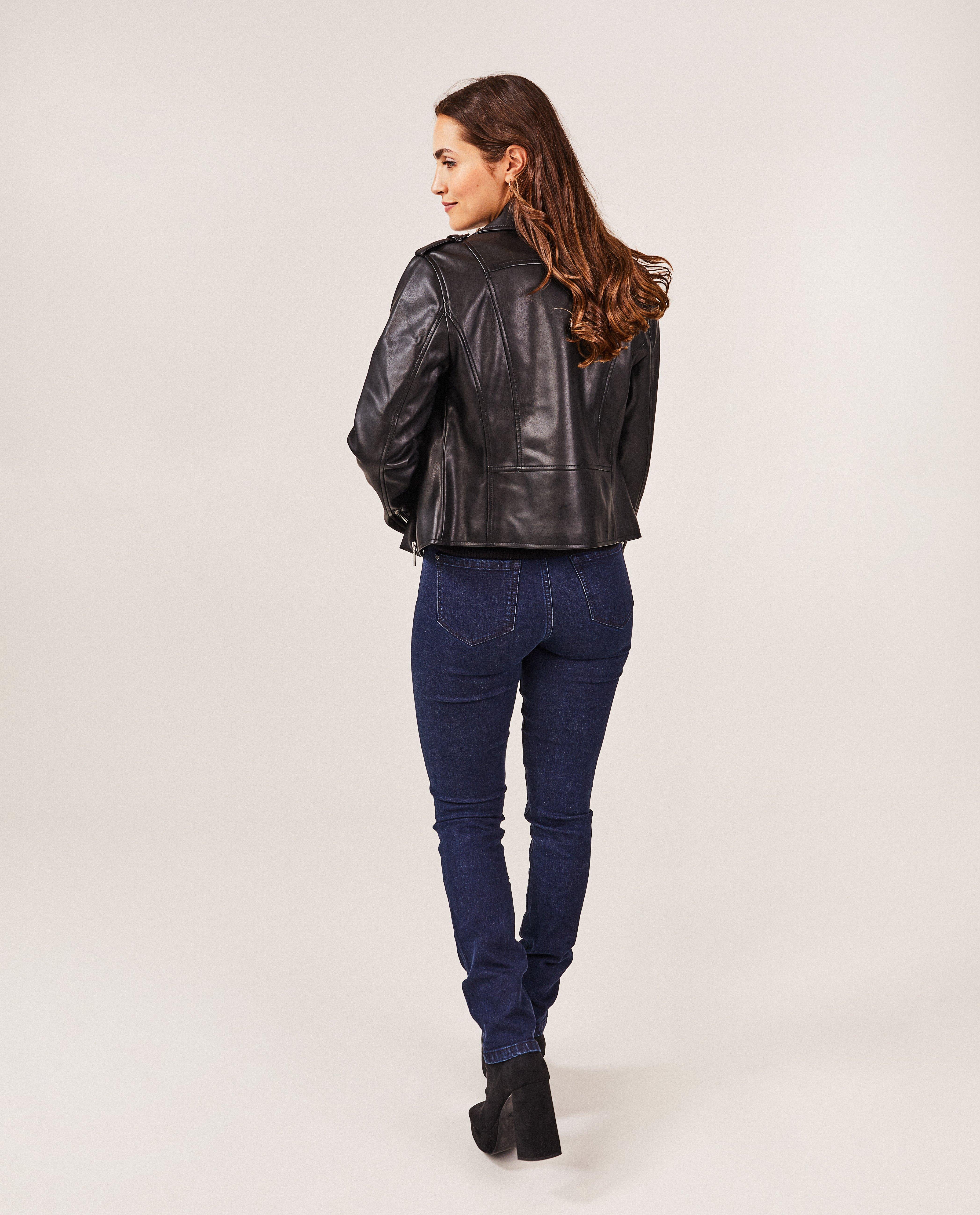 Blazers - Jas met faux leather look