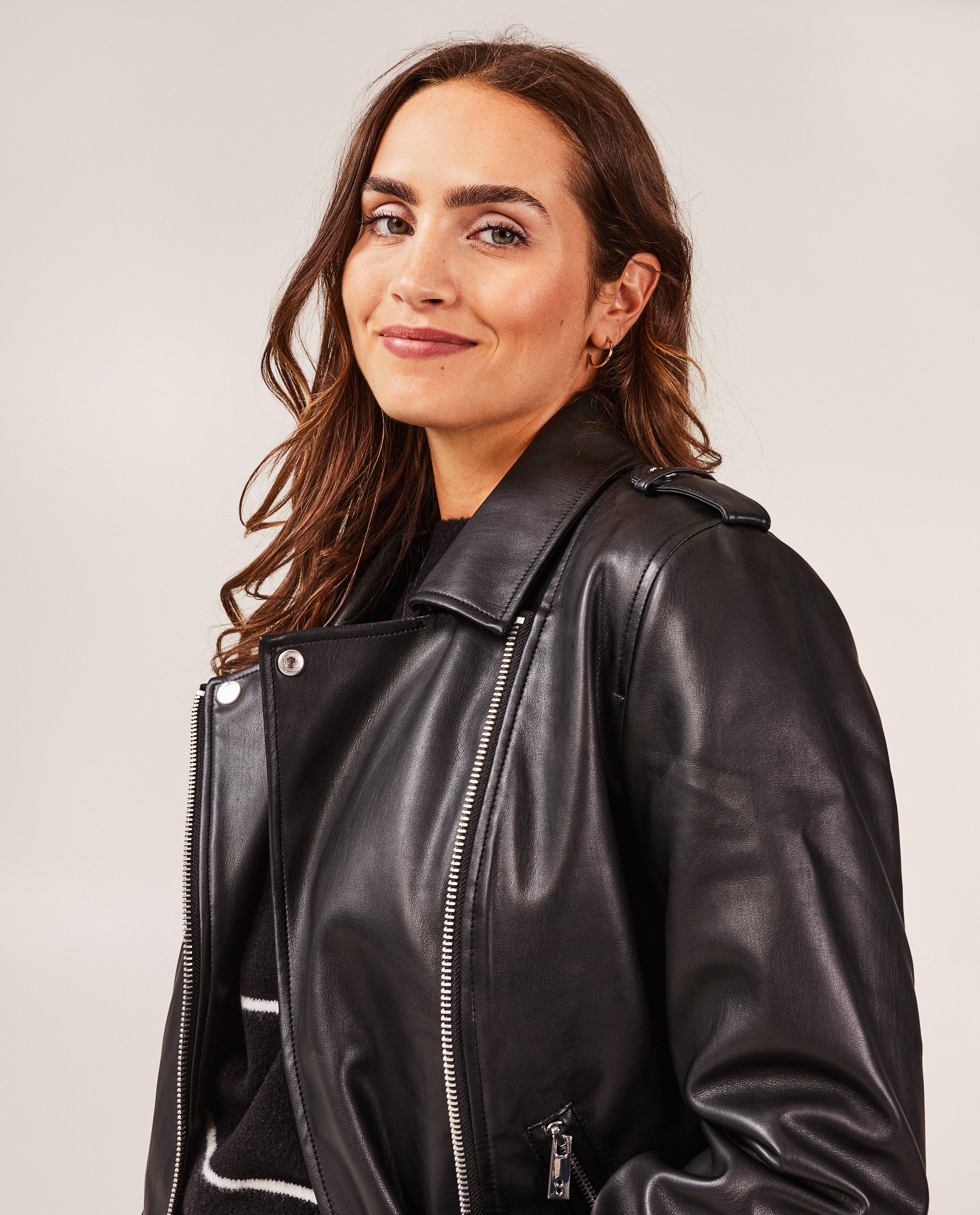 Blazers - Jas met faux leather look