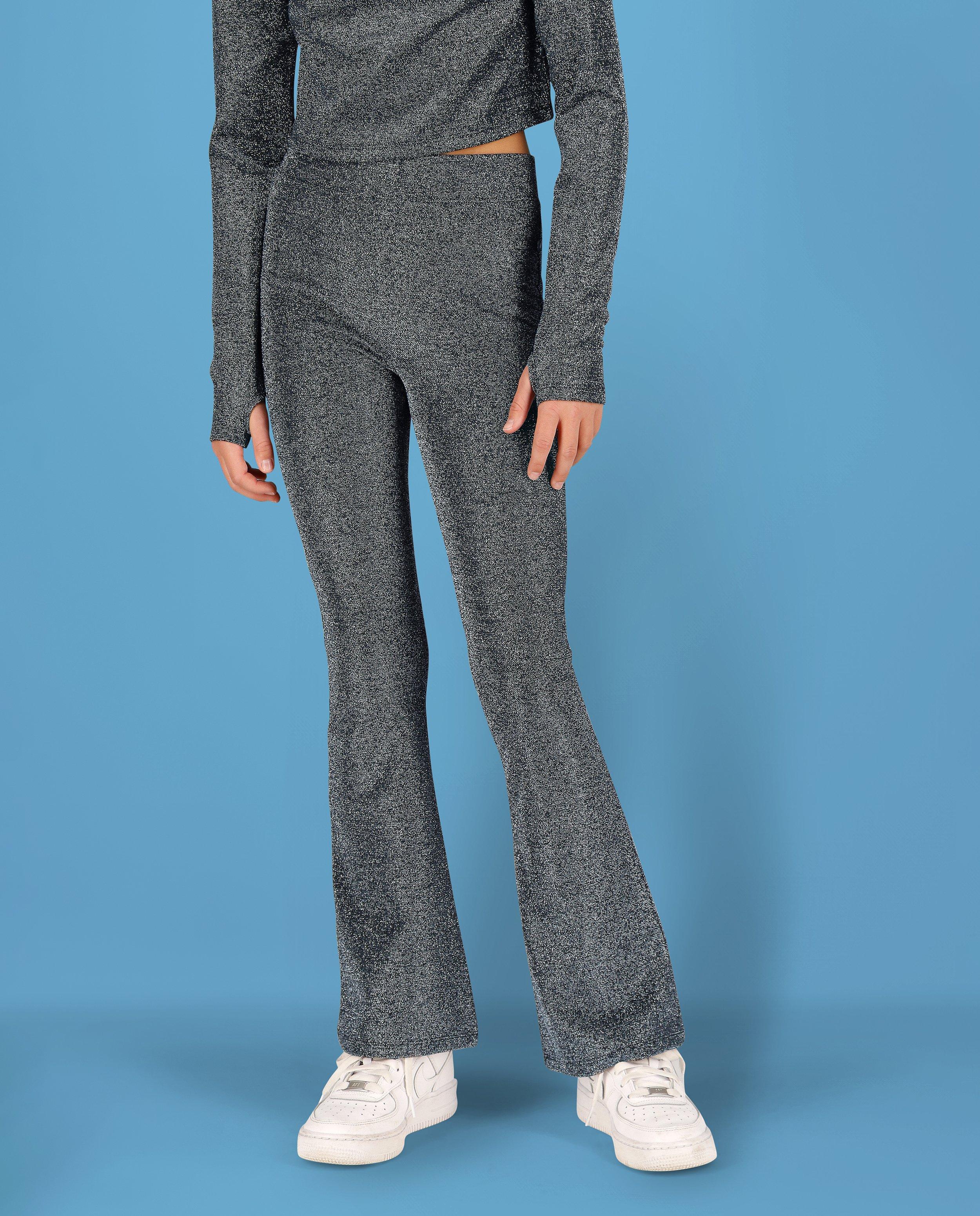Broeken - Broek met metaaldraad, flared fit, 4-14 jaar