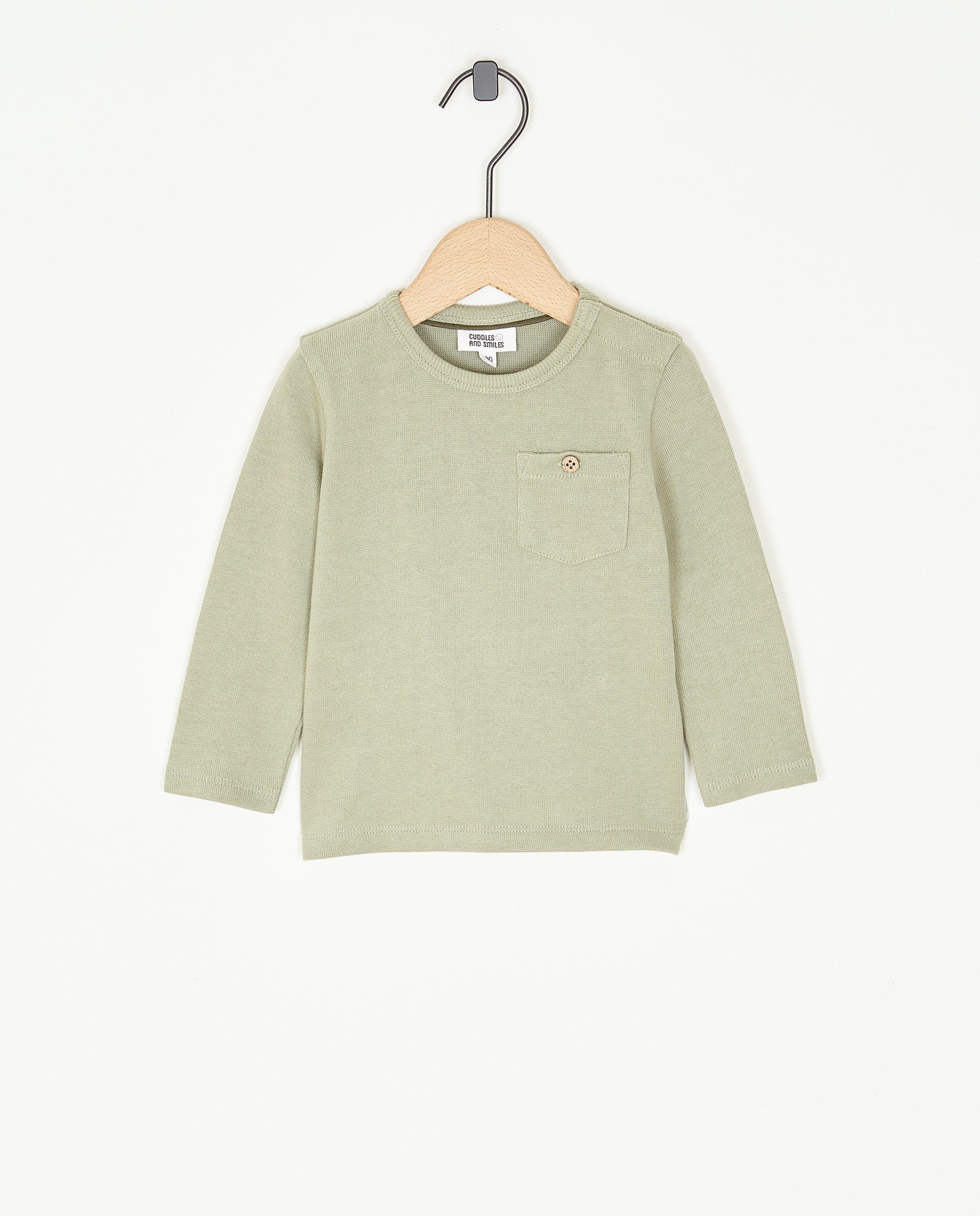 T-shirt vert à manches longues - null - Cuddles and Smiles