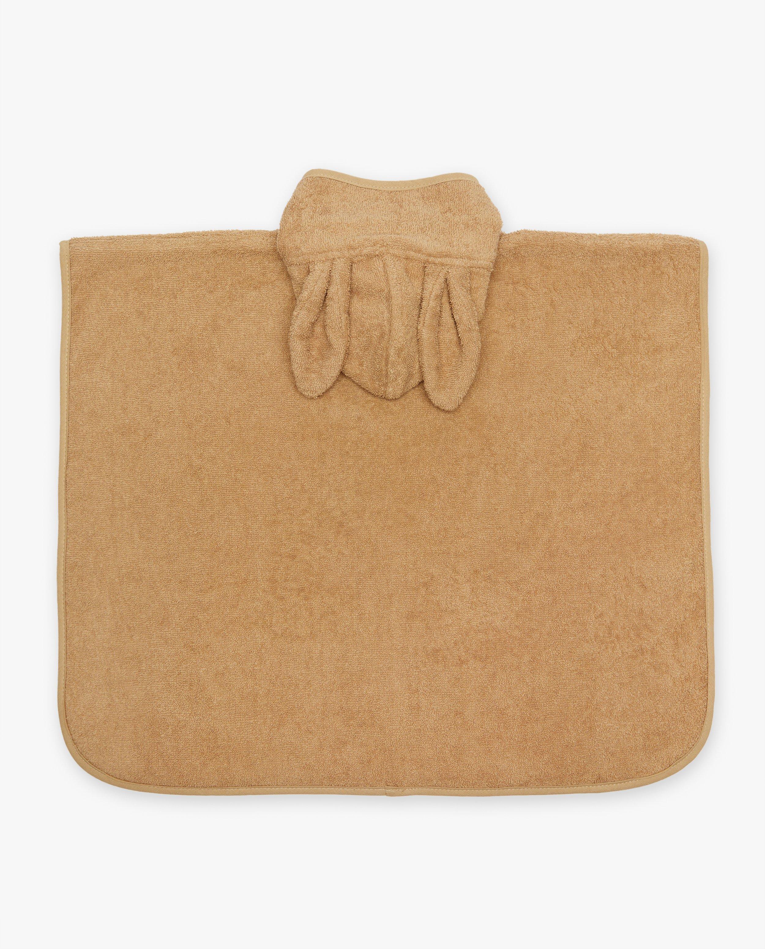 Babyspulletjes - Bruine badponcho
