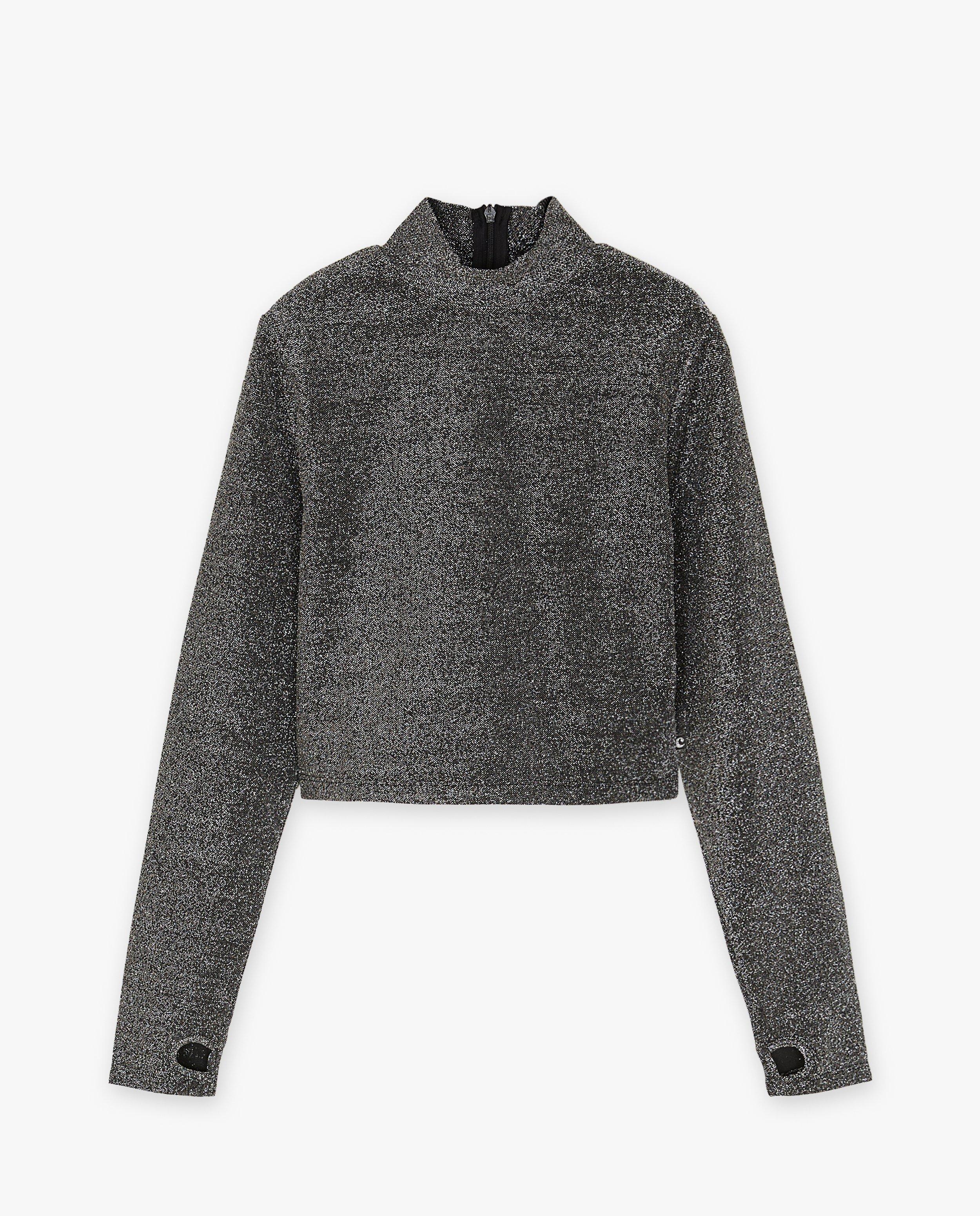 T-shirts - Longsleeve met metaaldraad, cropped fit, 4-14 jaar