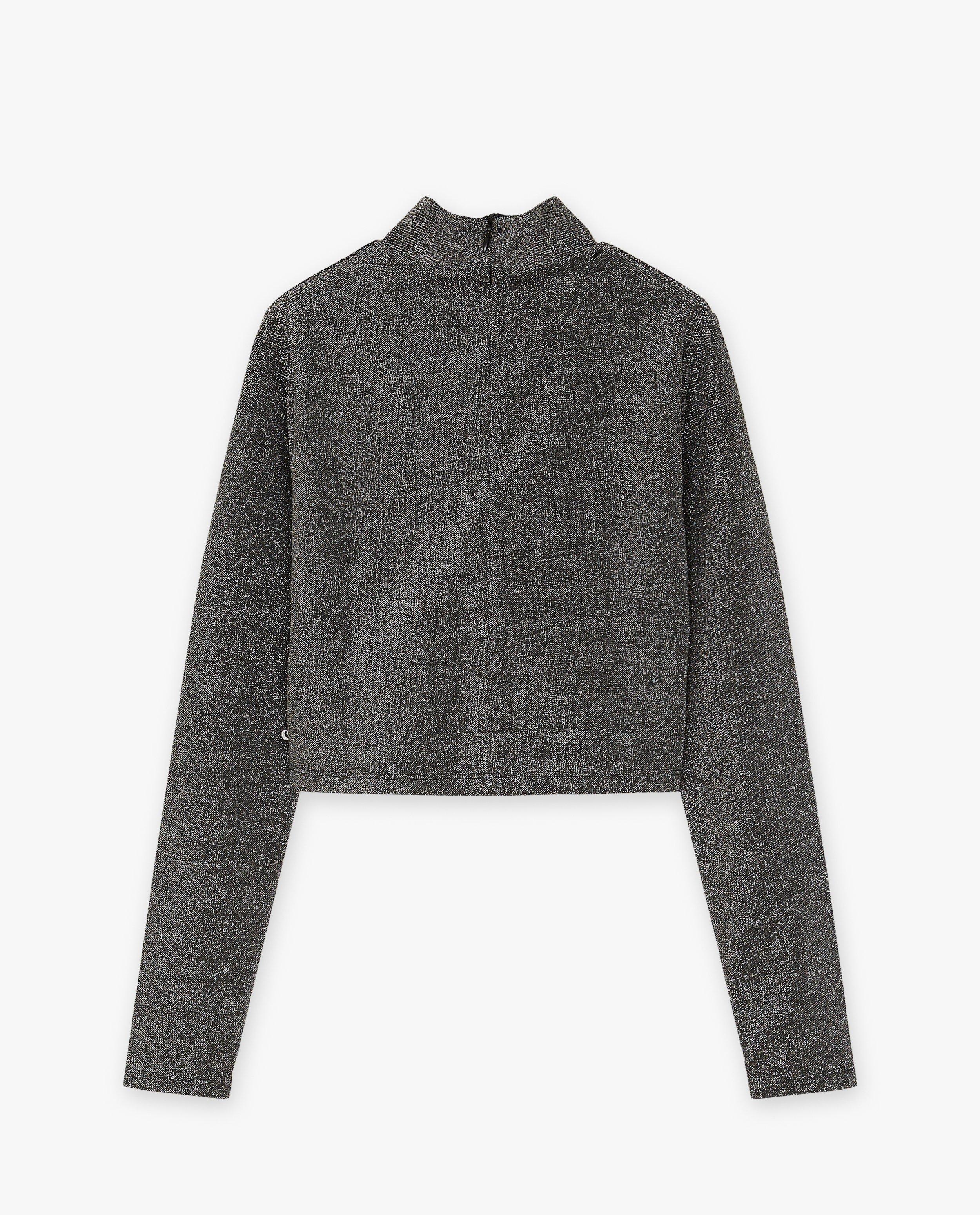 T-shirts - Longsleeve met metaaldraad, cropped fit, 4-14 jaar