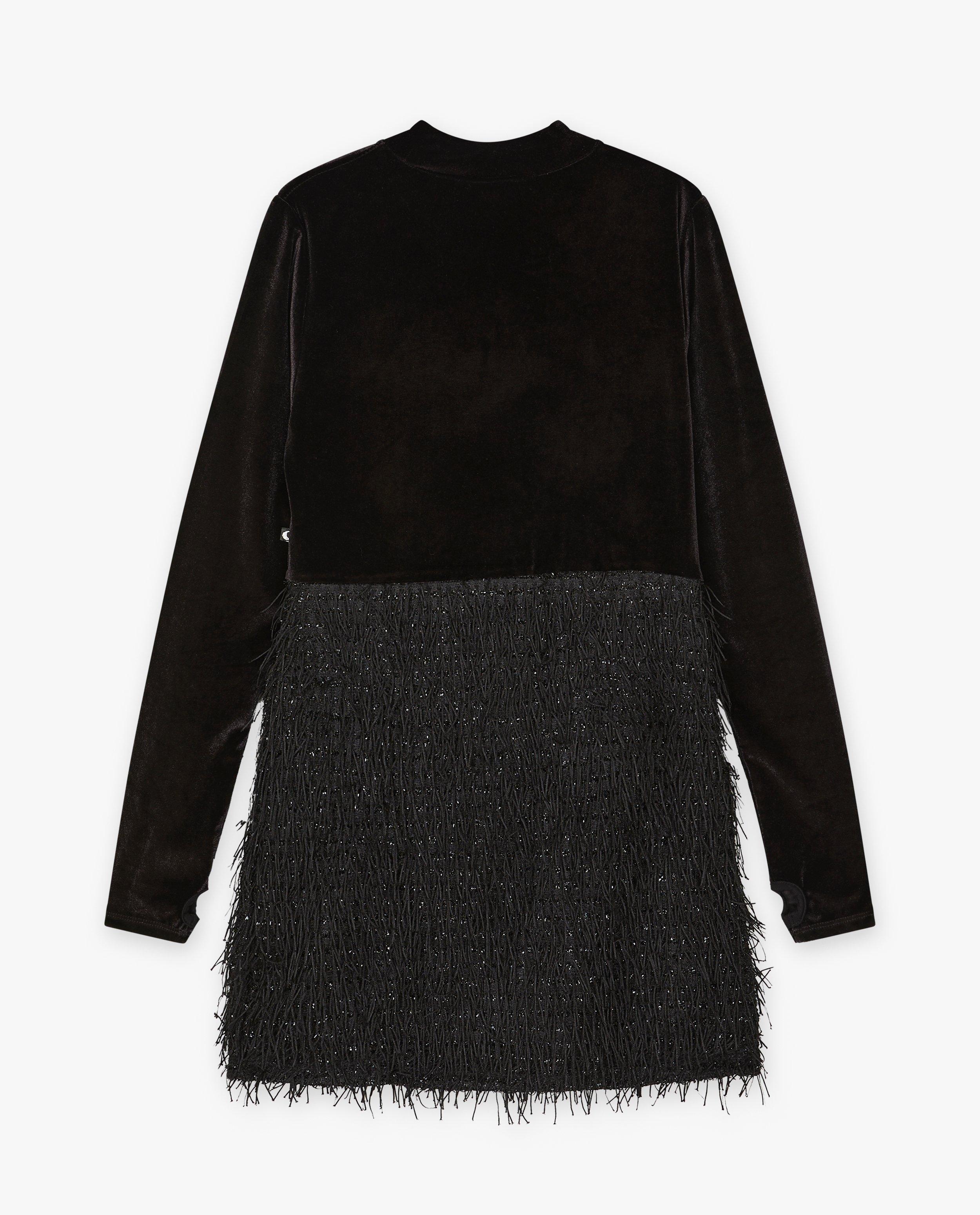 Robes - Robe en velours avec des franges, 4-14 ans