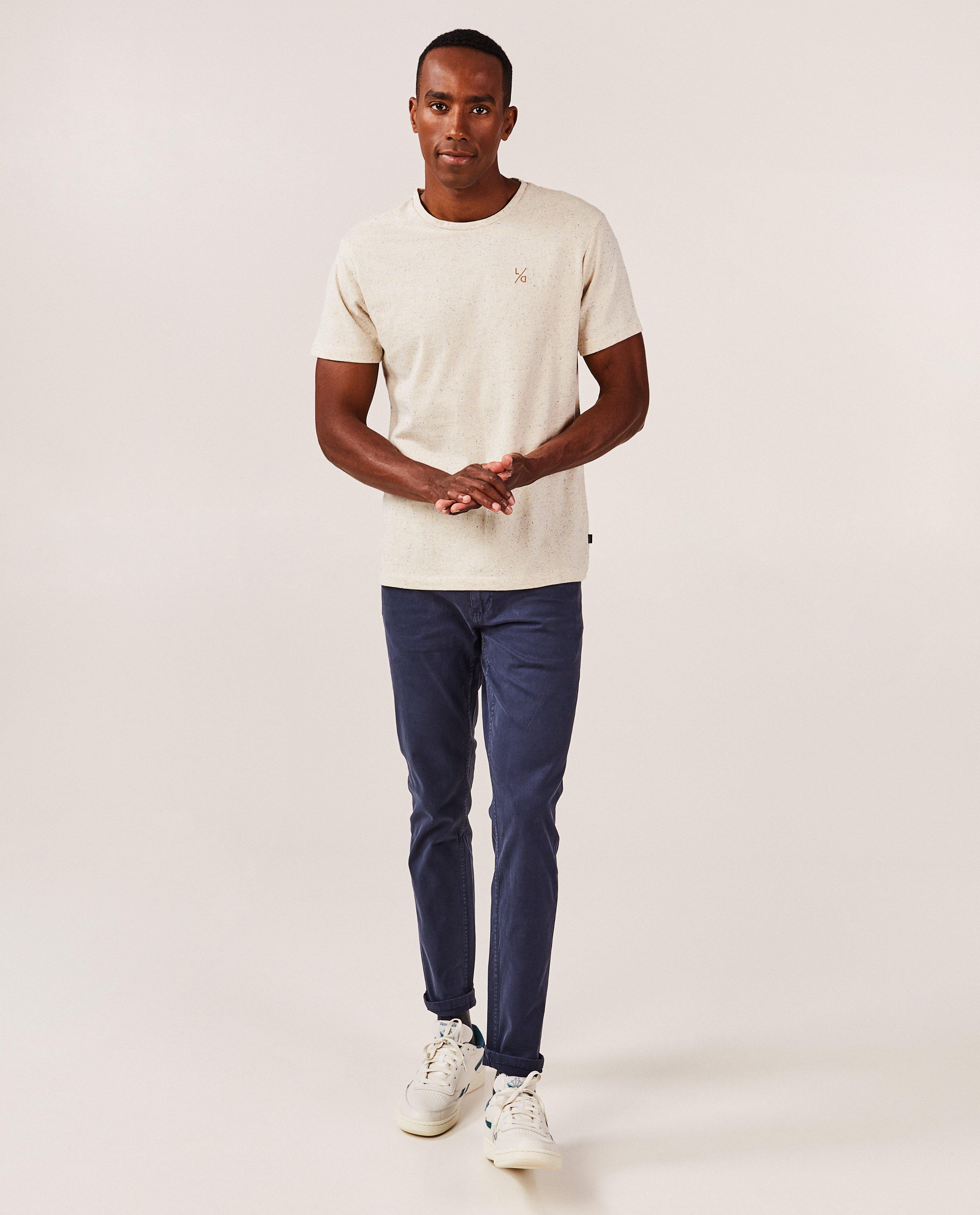 Donkerblauwe broek, slim fit - null - OVS