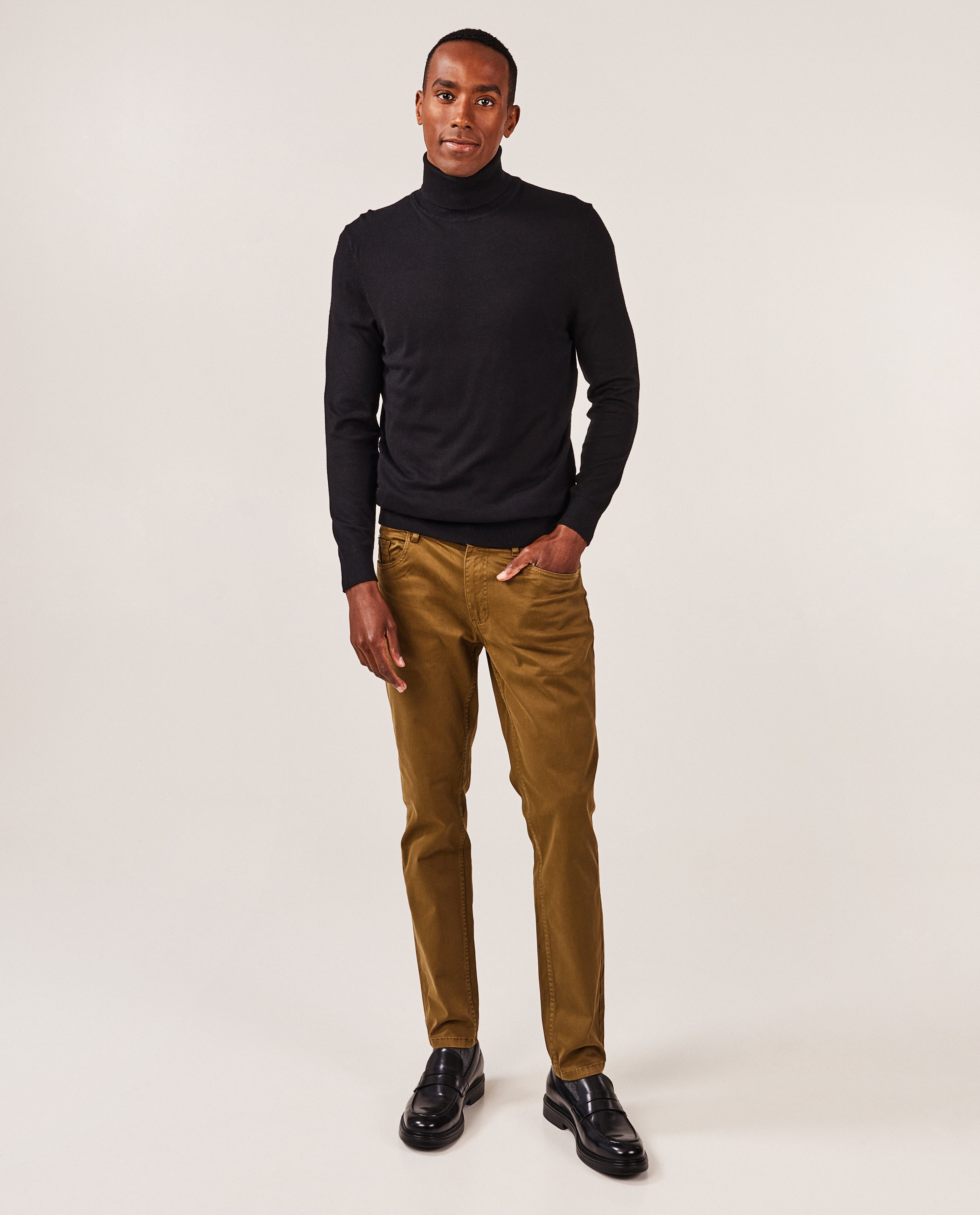 Pantalon bleu foncé, slim fit - null - OVS