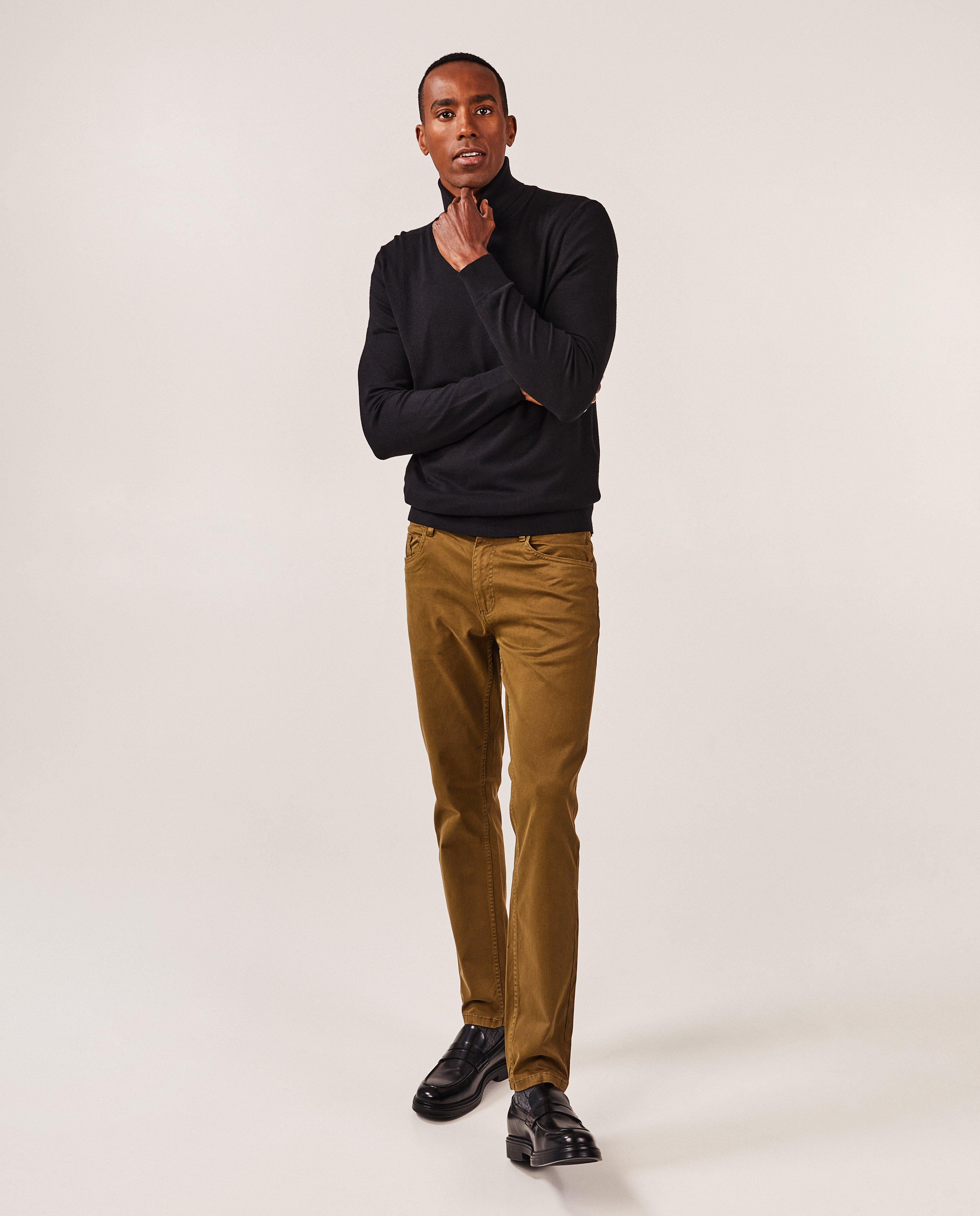 Jeans - Groene broek, slim fit