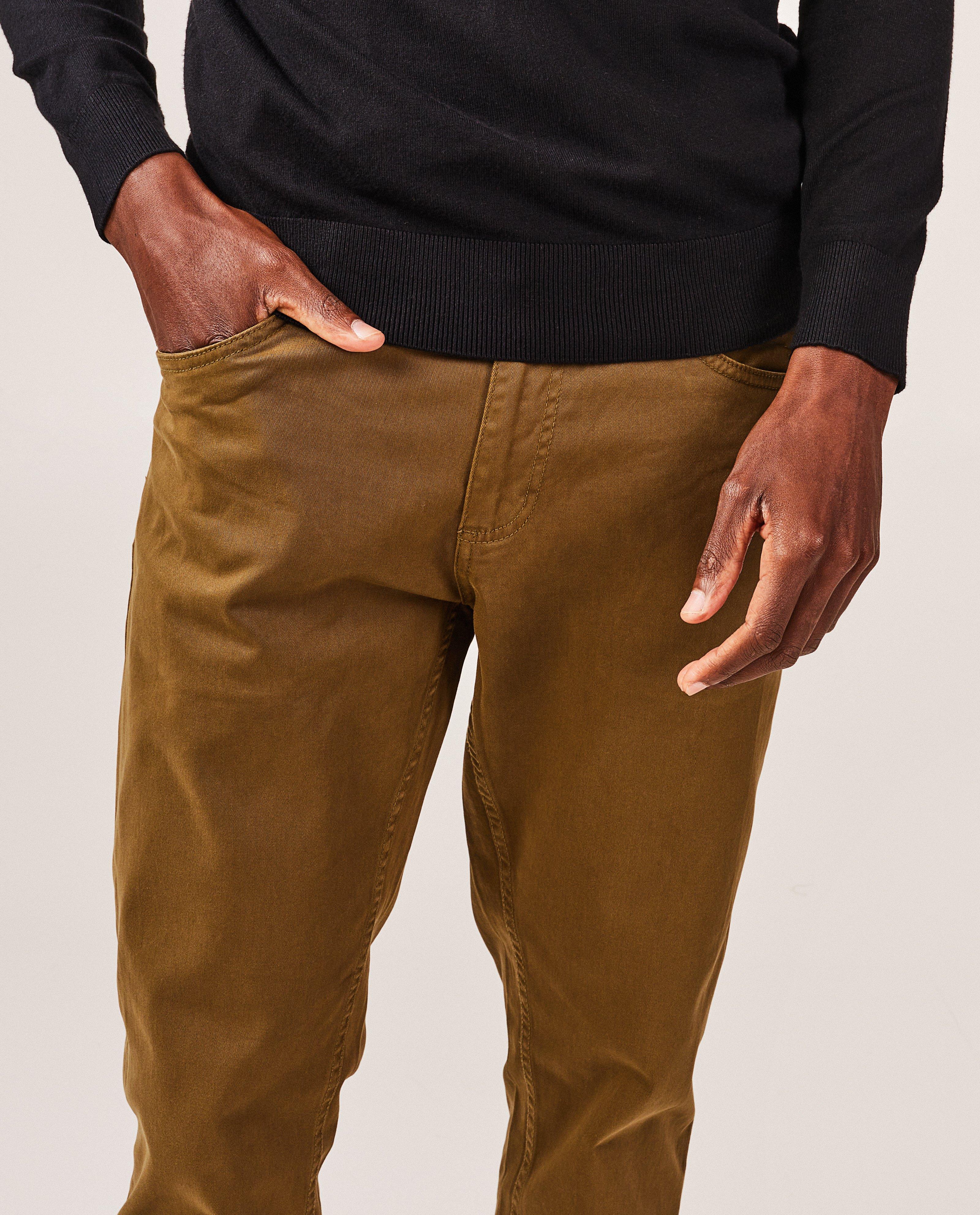 Jeans - Groene broek, slim fit